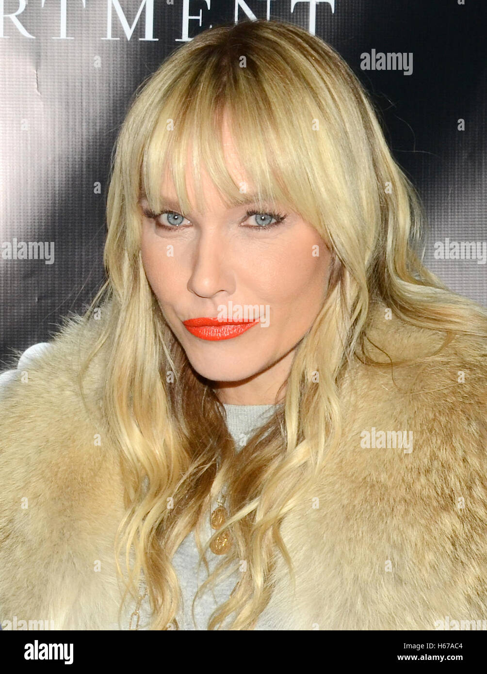 April Remet arrives at the Wardrobe Department LA grand opening in Los