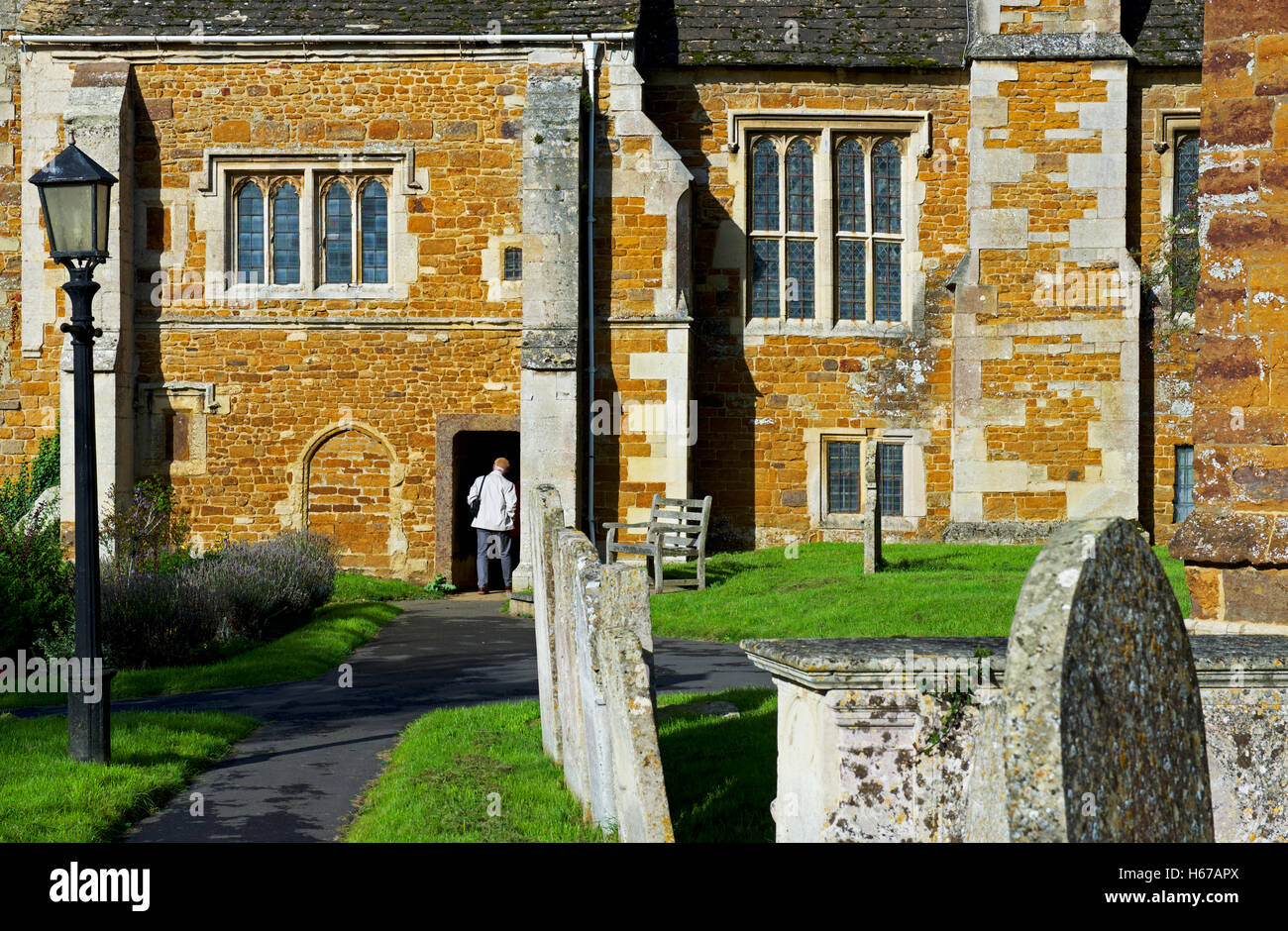 The Bede House in the village of Lyddington, Rutland, England UK Stock