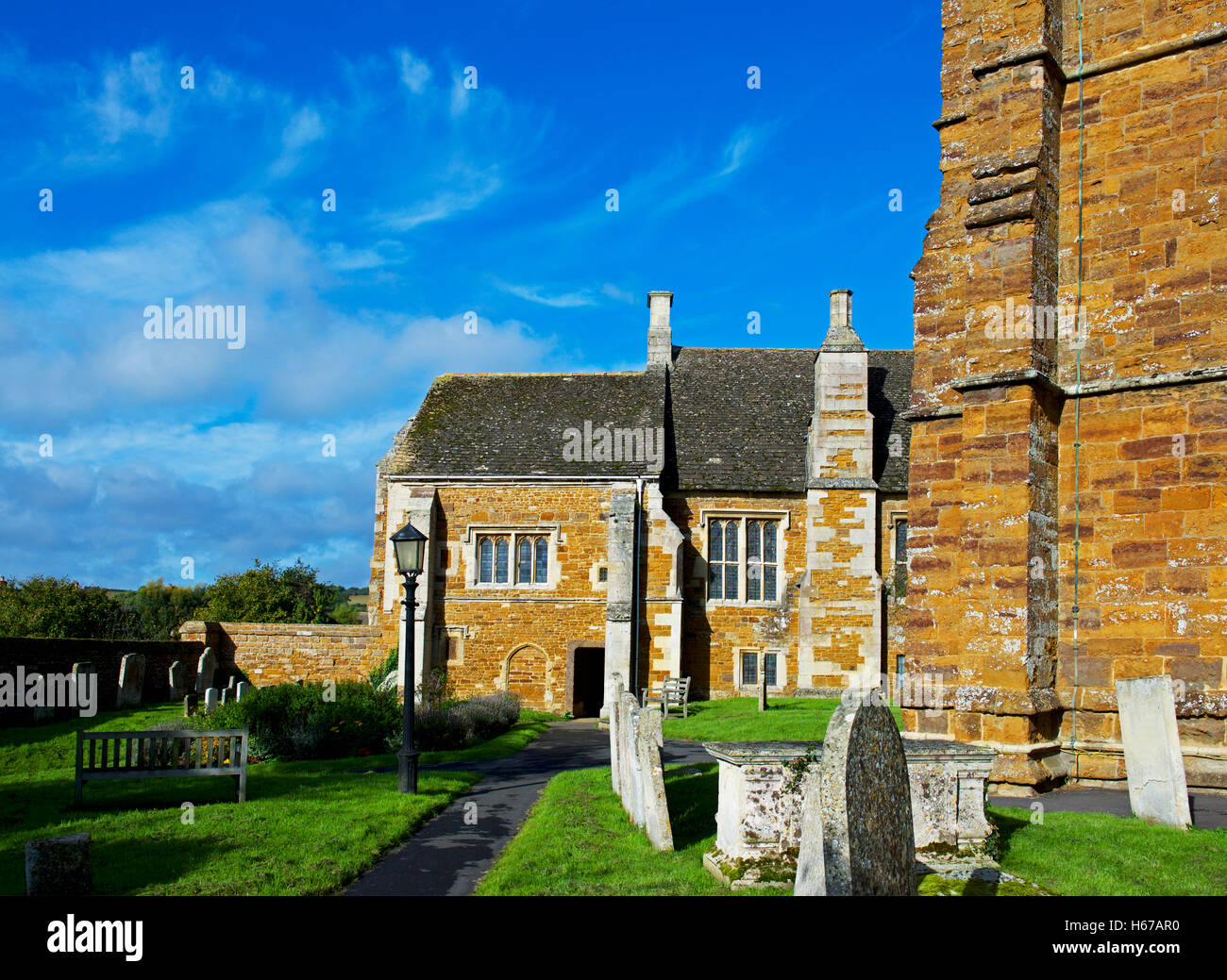 The Bede House in the village of Lyddington, Rutland, England UK Stock