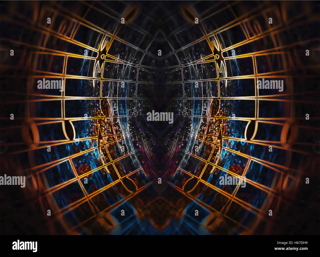 abstract collage with music notes, music concept, computer graphic