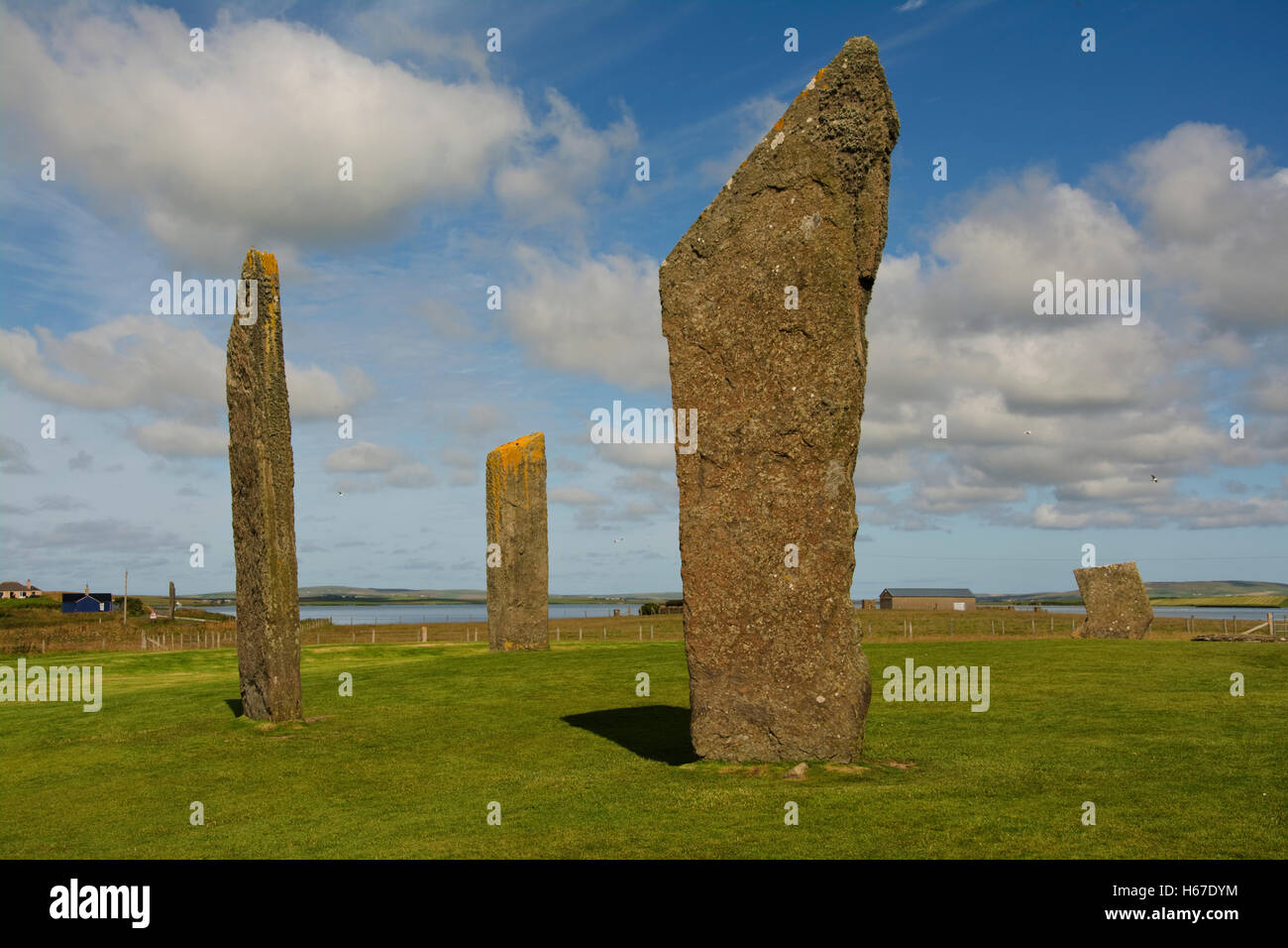 Uk Standing Rocks EUROPE, UNITED KINGDOM, UK, SCOTLAND, ORKNEY, Stenness, standing stones ...