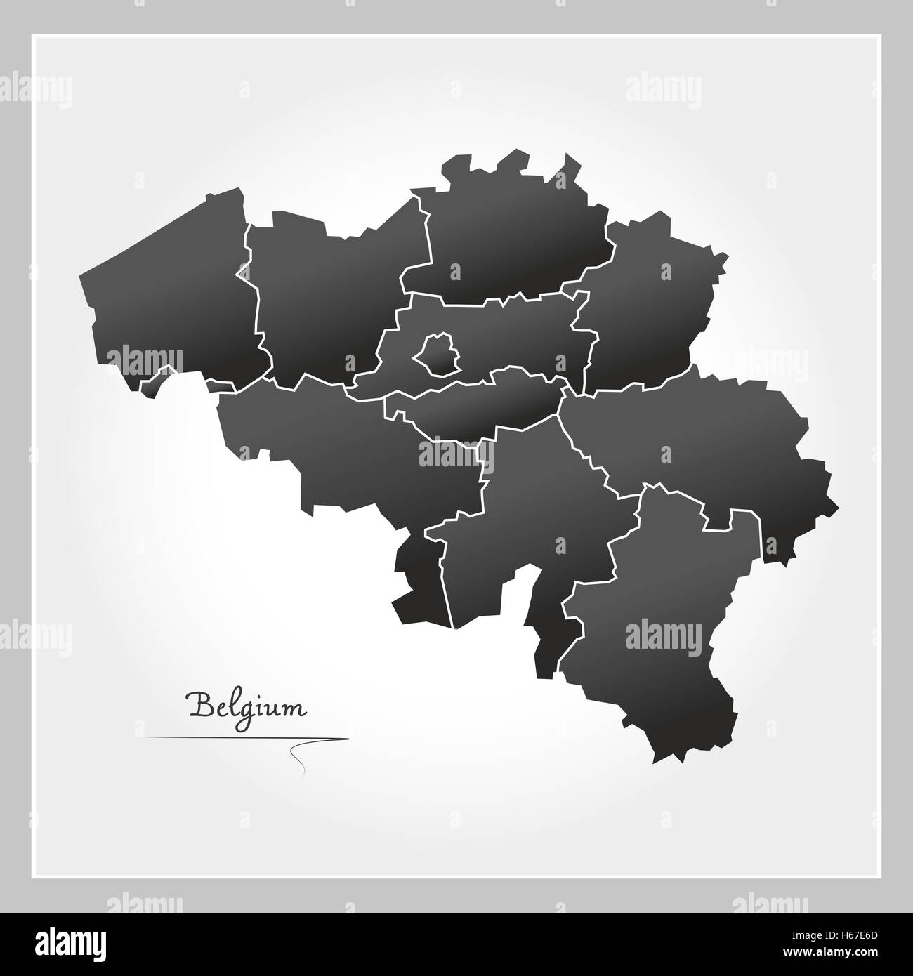 Belgium map hi-res stock photography and images - Alamy