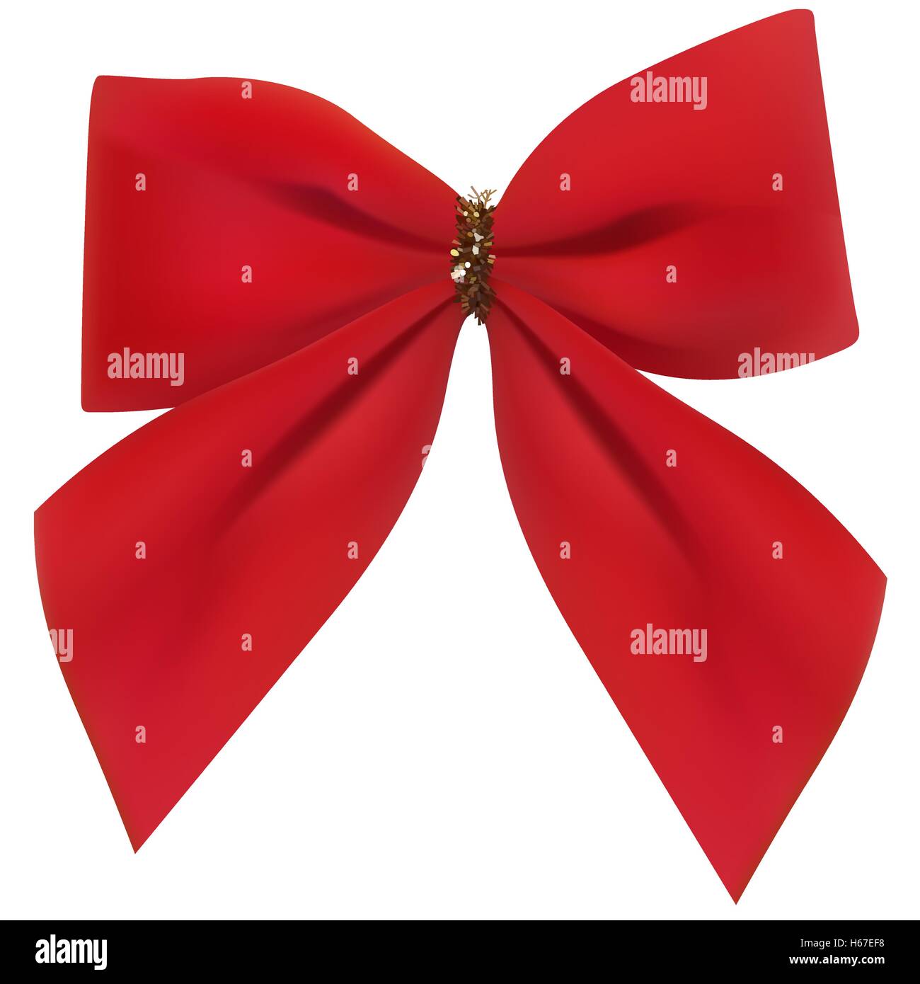 Red Christmas Bow Stock Vector Image &amp; Art - Alamy
