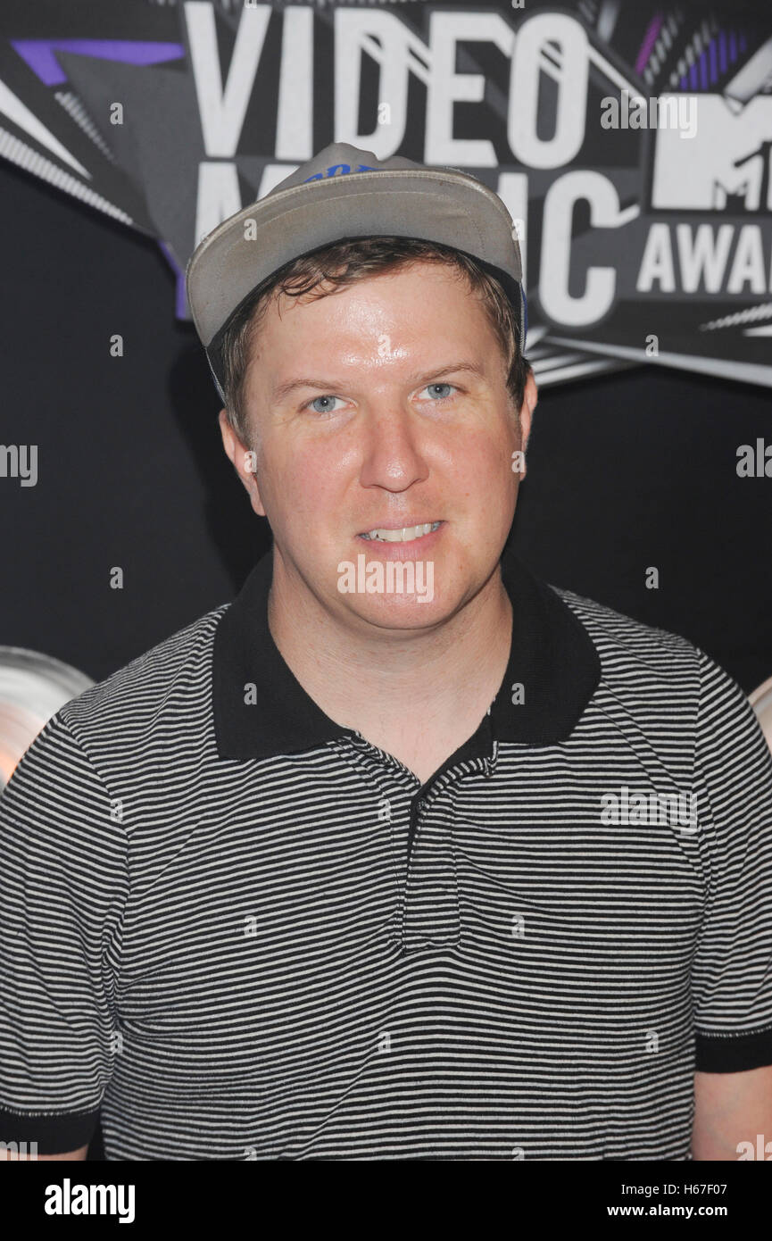 Nick Swardson arrives at the 2011 MTV Video Music Awards at Nokia Theatre L.A. LIVE on August 28, 2011 in Los Angeles, California. Stock Photo