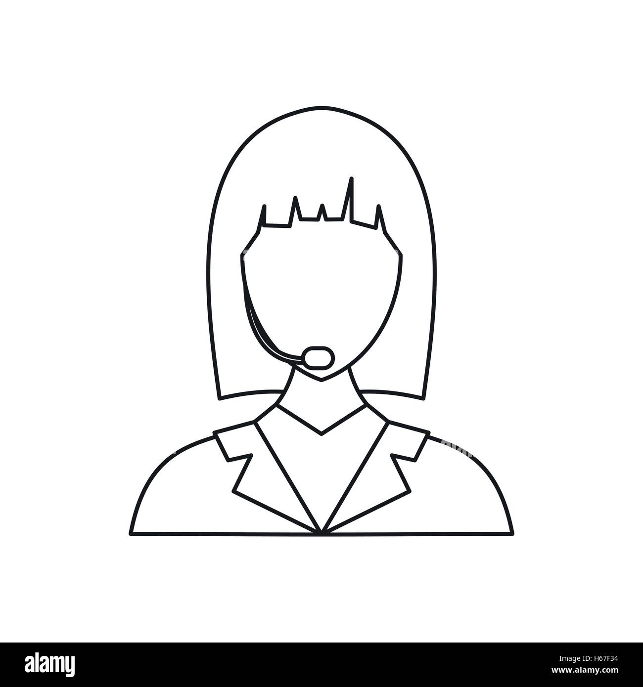 Manager taxi icon, outline style Stock Vector Image & Art - Alamy
