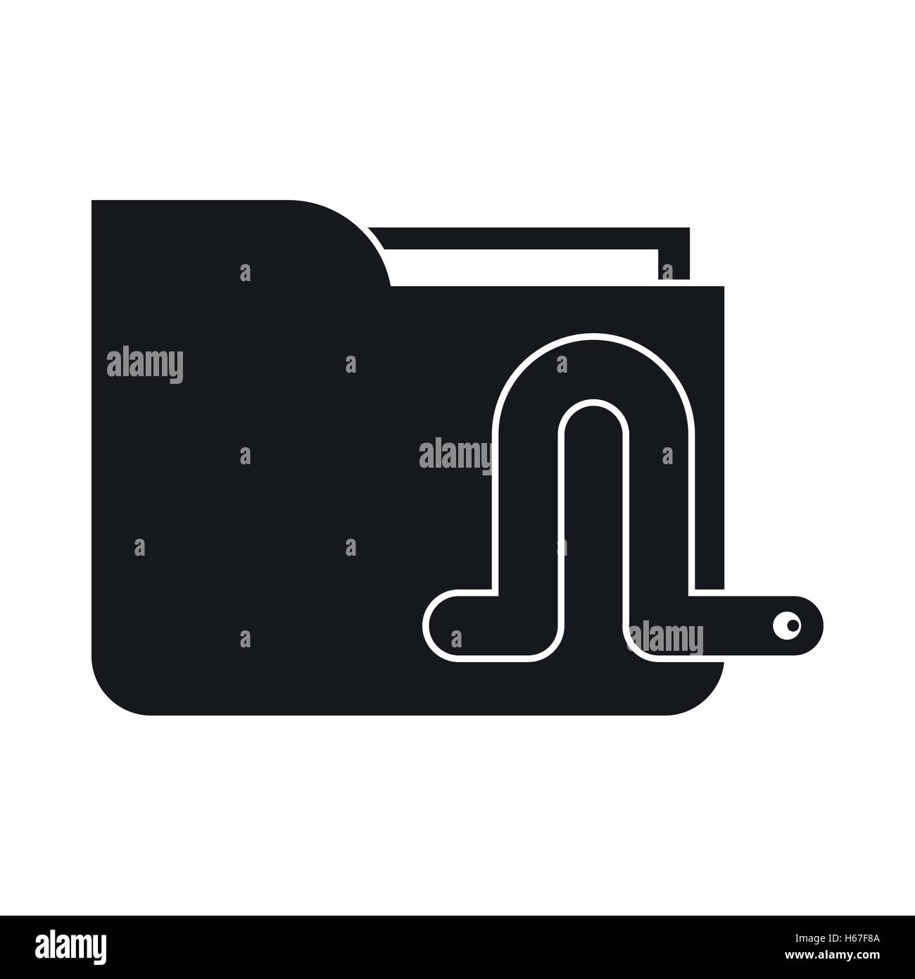 Computer worm icon, simple style Stock Vector Image & Art - Alamy