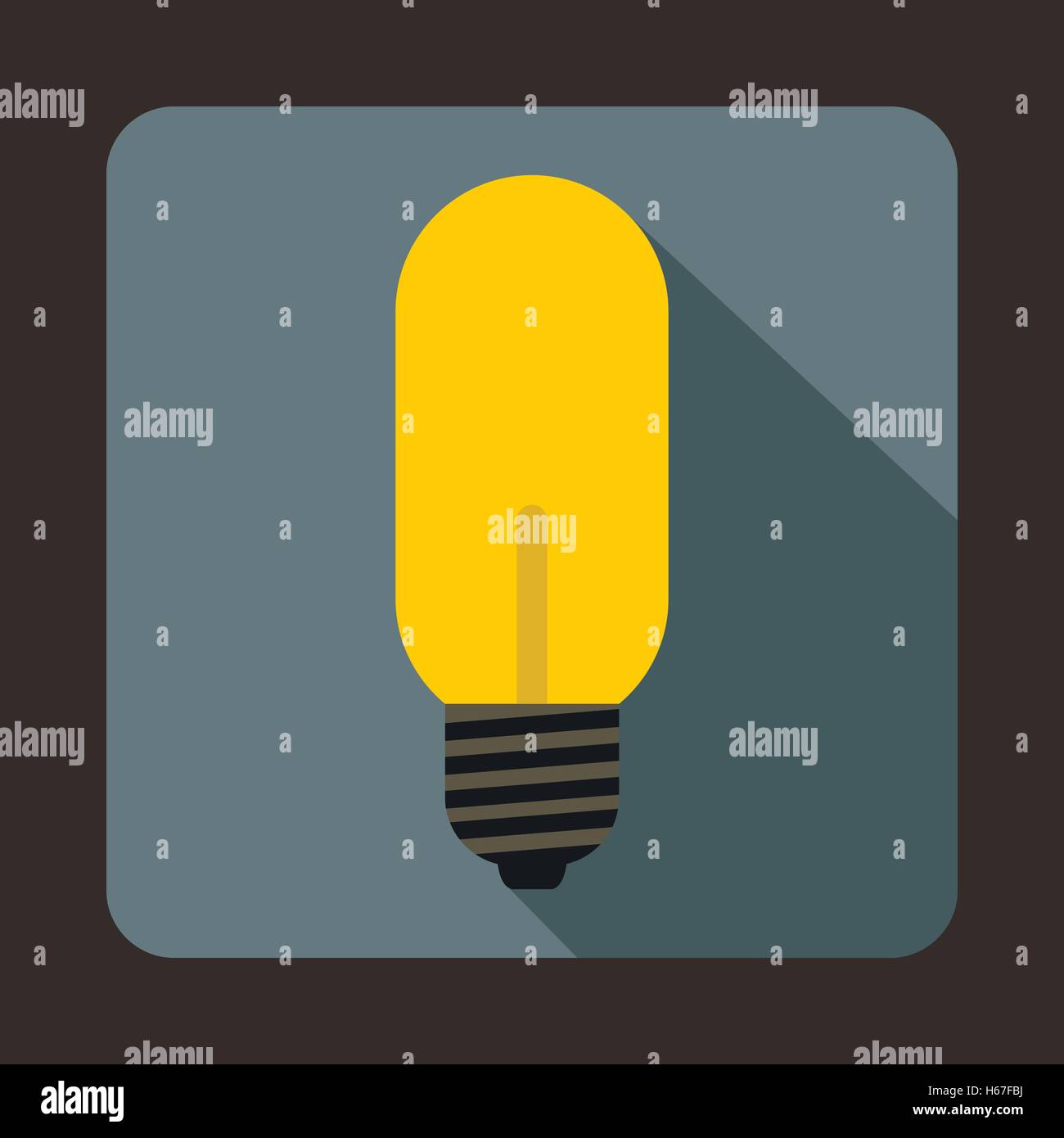 Light bulb icon in flat style Stock Vector Image & Art - Alamy