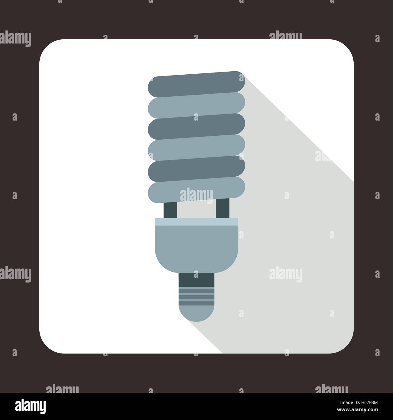 Fluorescent bulb icon, flat style Stock Vector Image & Art - Alamy