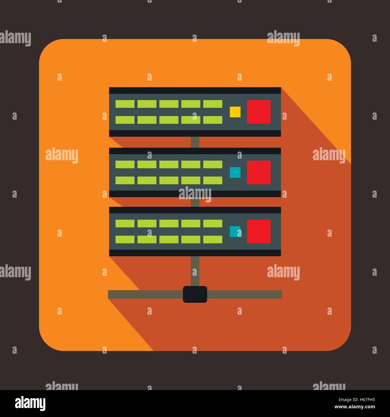 Servers icon in flat style Stock Vector Image & Art - Alamy
