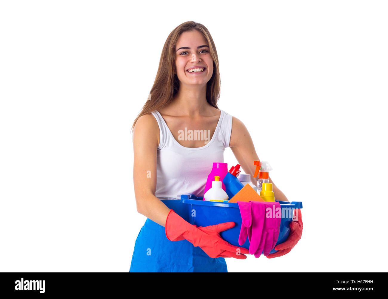 Woman in cleaning service hi-res stock photography and images - Alamy