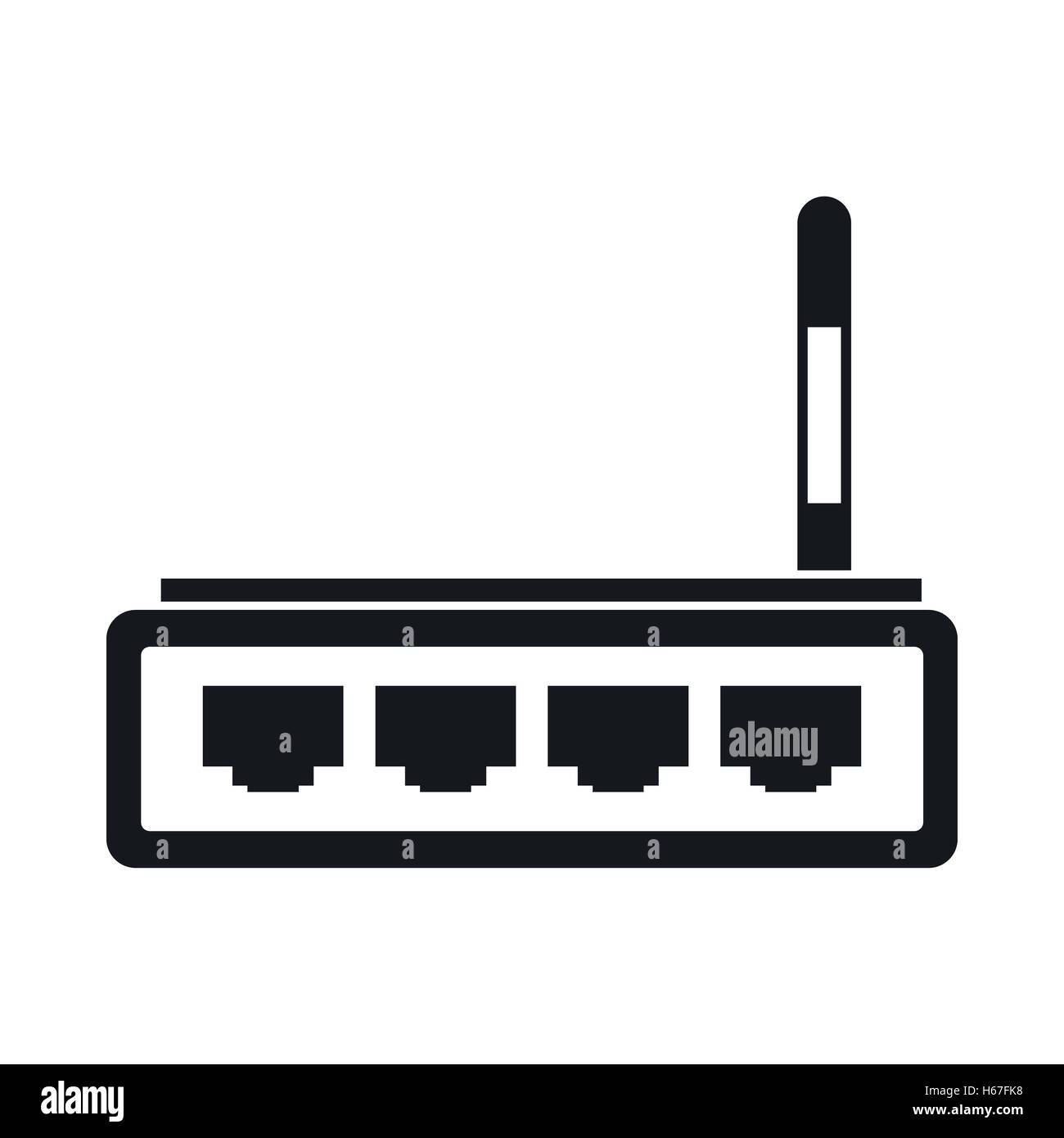 Router icon, simple style Stock Vector Image & Art - Alamy