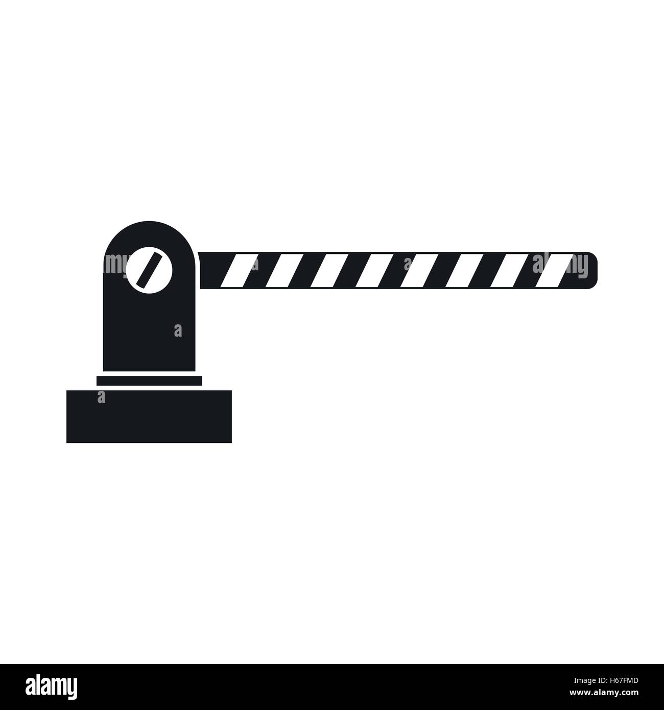 Parking barrier icon, simple style Stock Vector Image & Art - Alamy