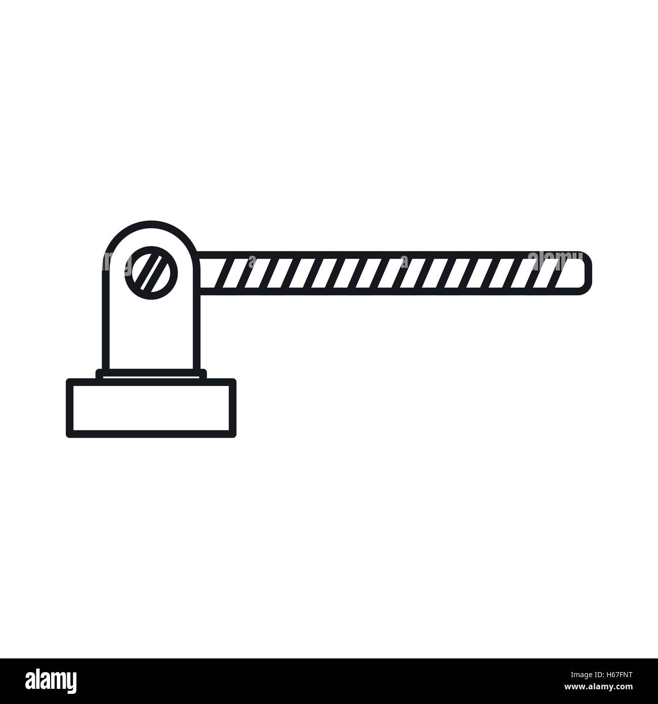 Parking barrier icon, outline style Stock Vector Image & Art - Alamy