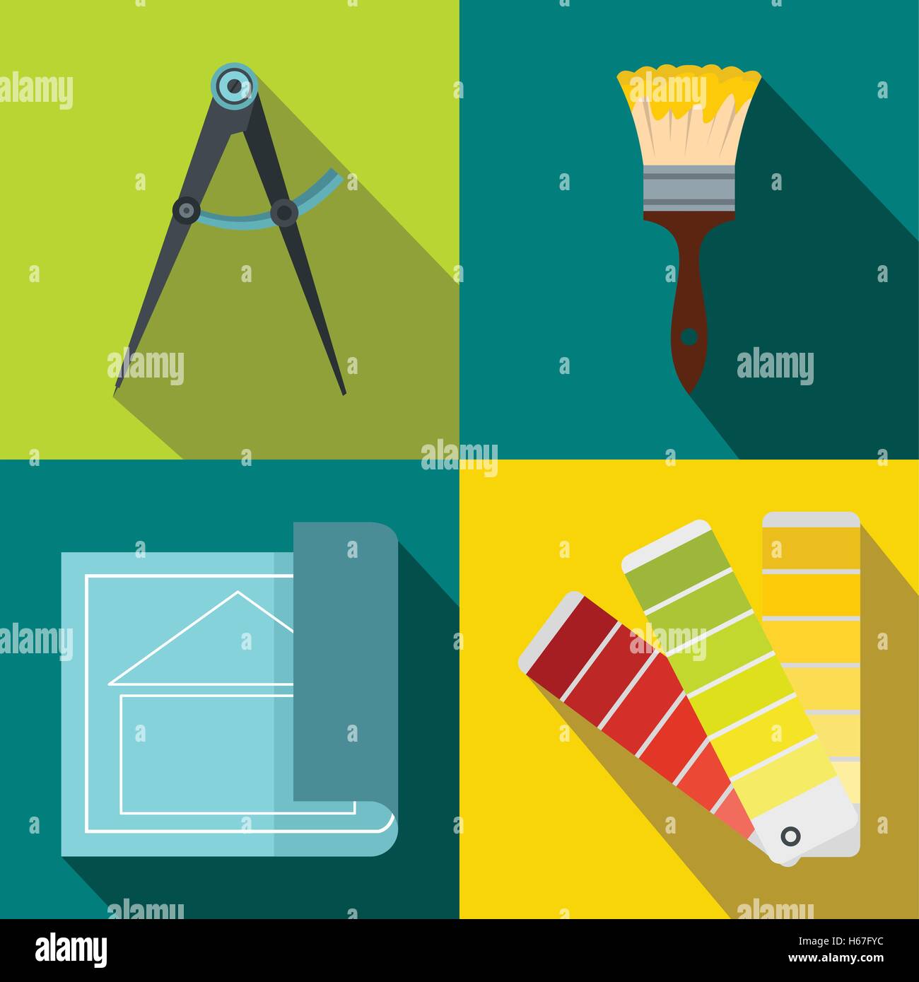 Construction banners set, flat style Stock Vector Image & Art - Alamy