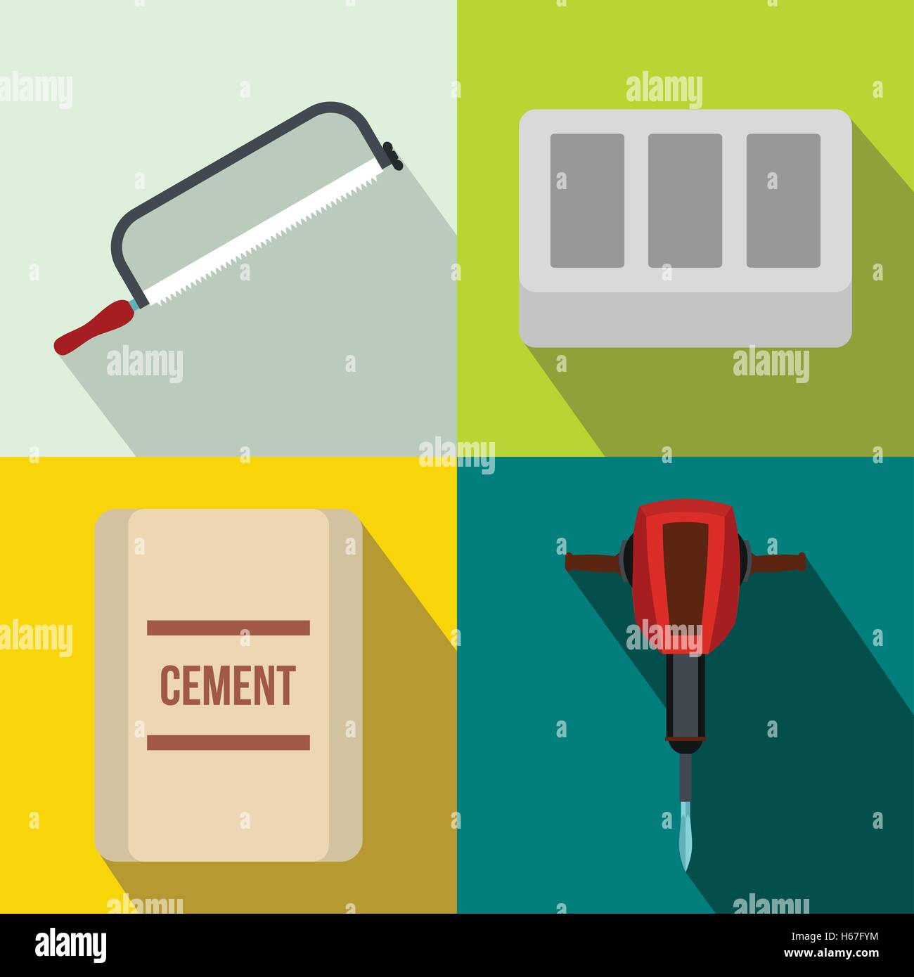 Construction banners set, flat style Stock Vector Image & Art - Alamy