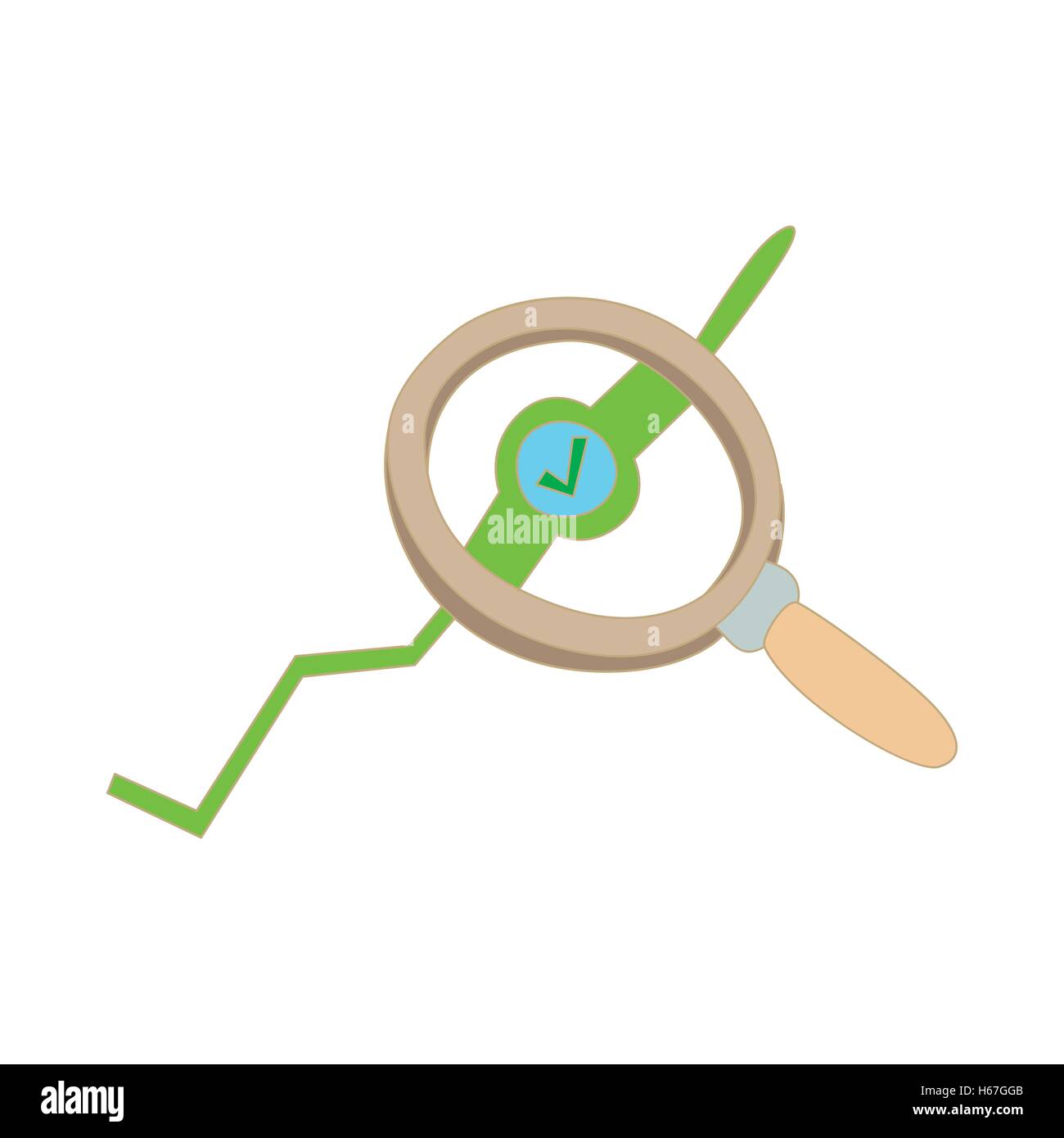 Magnifier icon, cartoon style Stock Vector Image & Art - Alamy