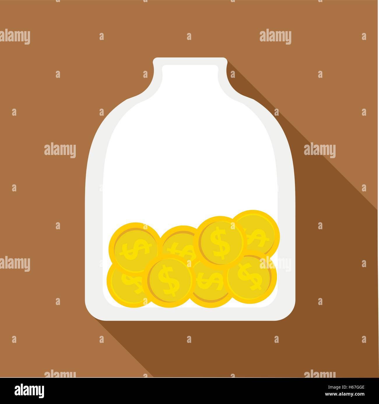 Money piggy bank icon, flat style Stock Vector Image & Art - Alamy