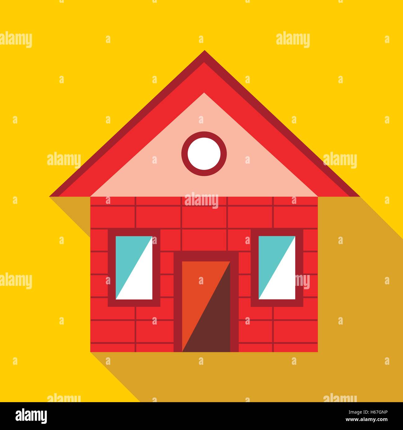 Toy house icon, flat style Stock Vector Image & Art - Alamy