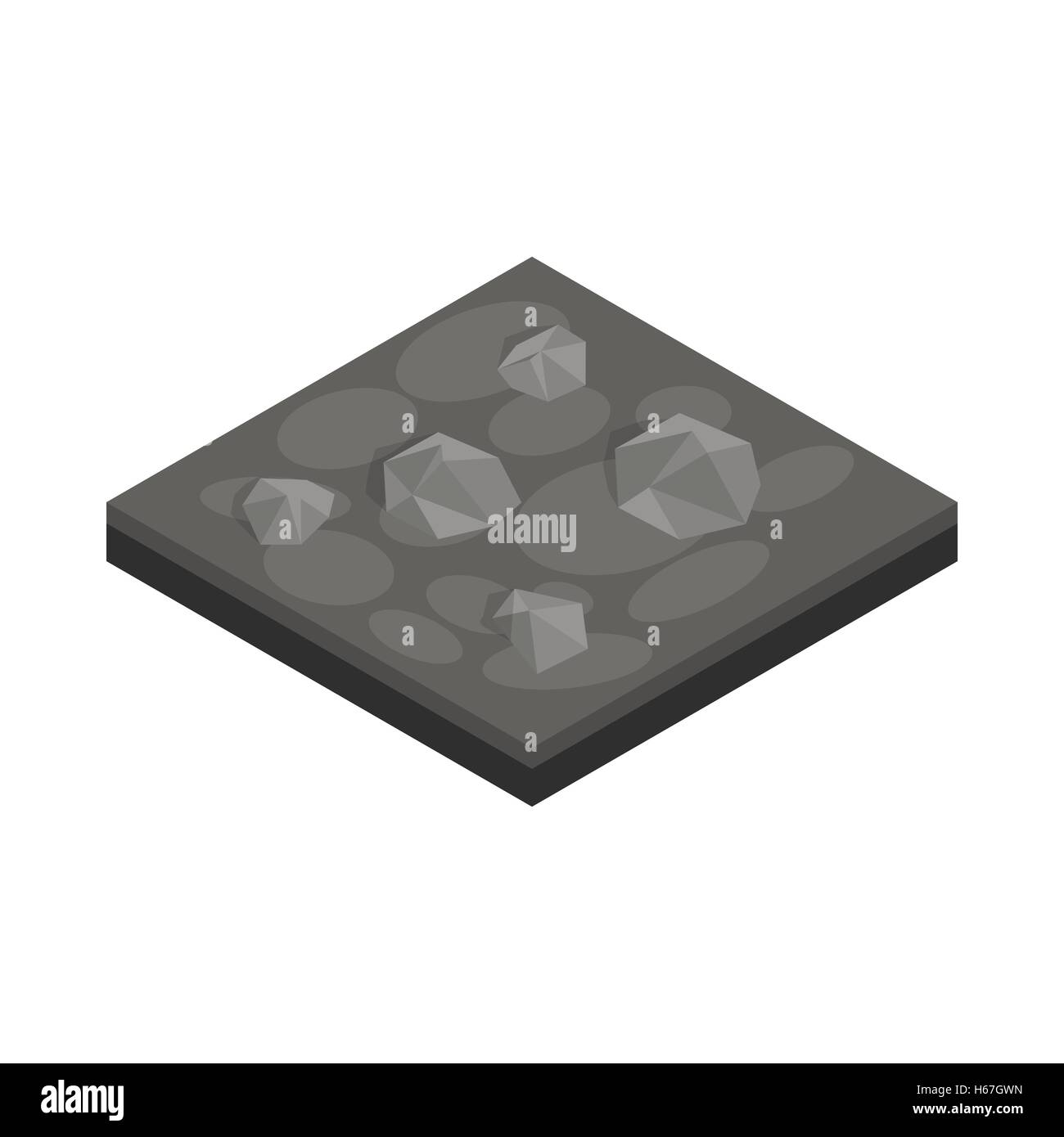 Drawing landscape icon isometric 3d Cut Out Stock Images & Pictures - Alamy