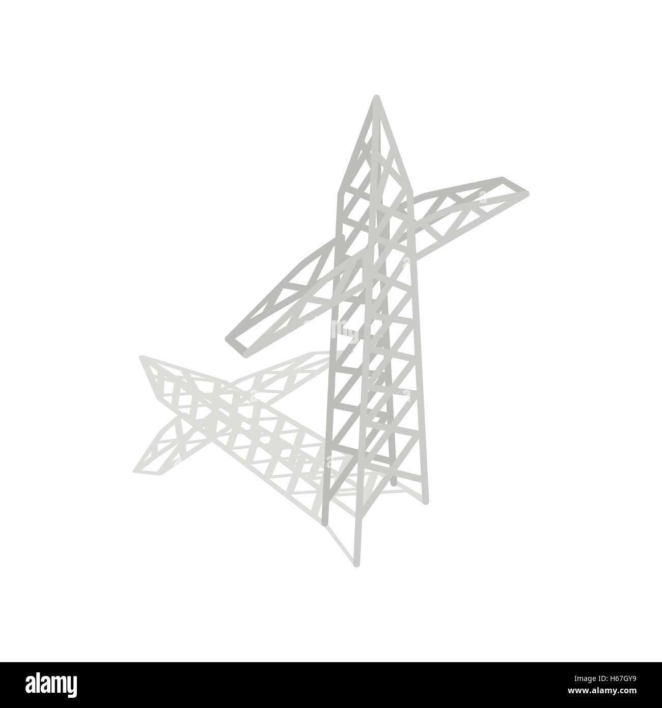 Power transmission tower icon, isometric 3d style Stock Vector Image & Art Alamy
