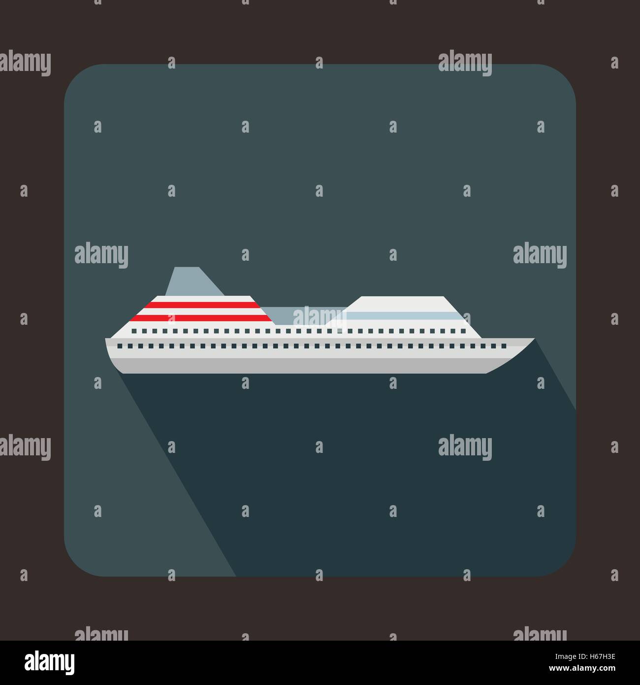 Cruise liner icon in flat style Stock Vector Image & Art - Alamy