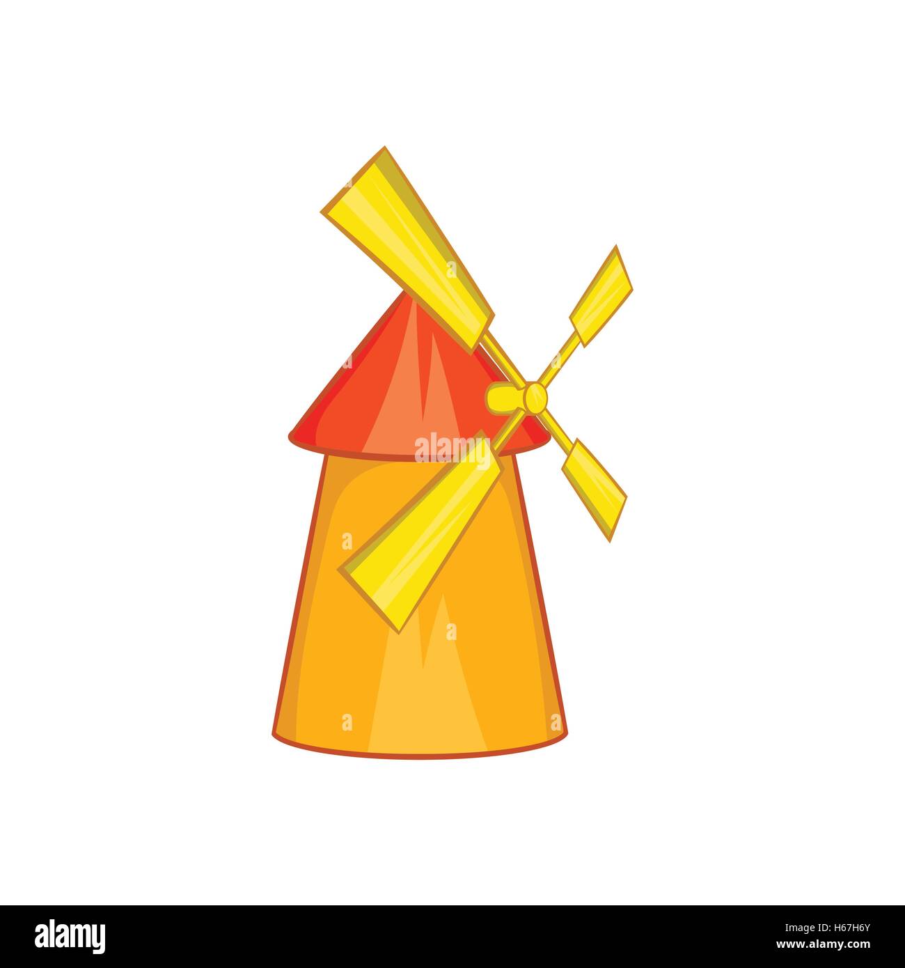 Windmill icon in cartoon style Stock Vector Image & Art - Alamy