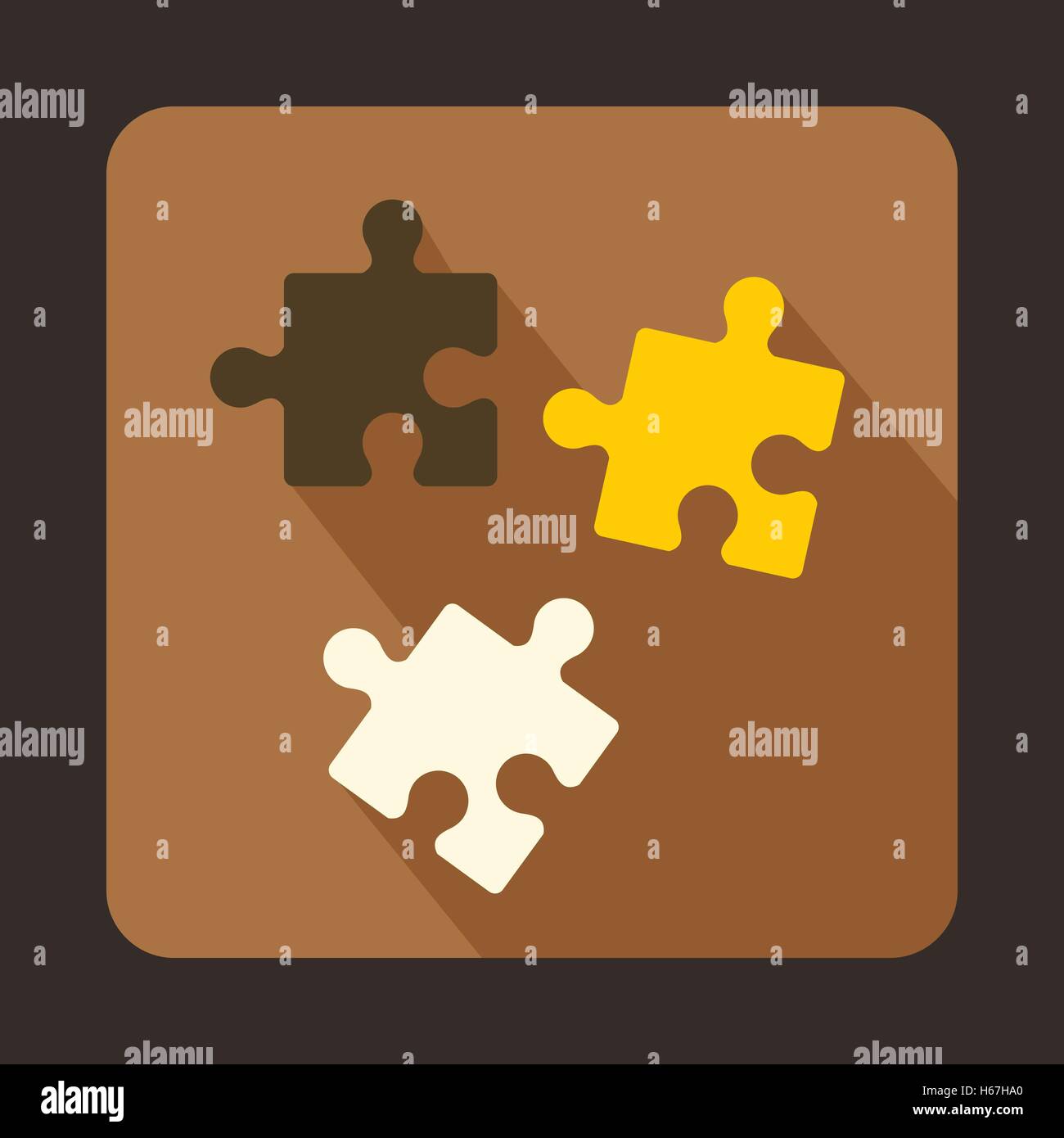 Puzzle icon in flat style Stock Vector Image & Art - Alamy