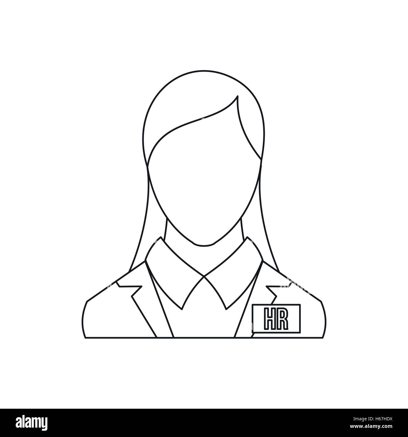 HR management icon, outline style Stock Vector Image & Art - Alamy