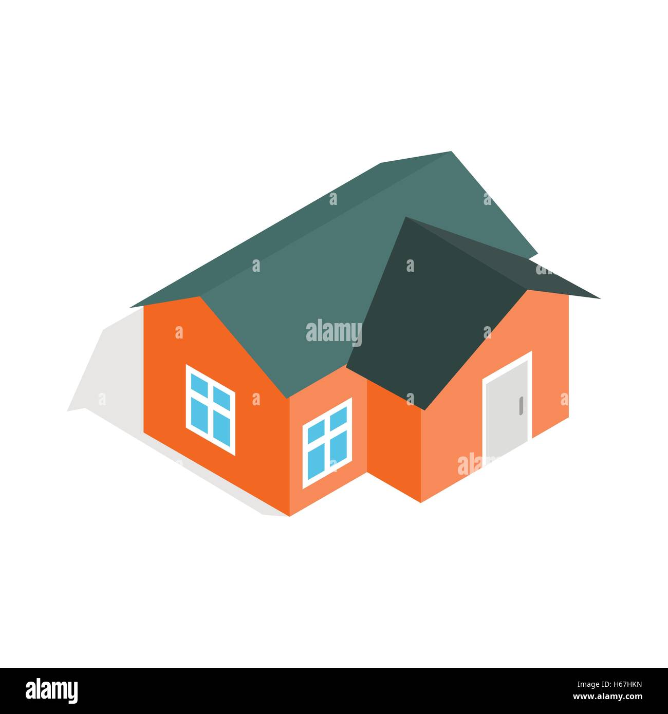 Orange house icon, isometric 3d style Stock Vector Image & Art - Alamy