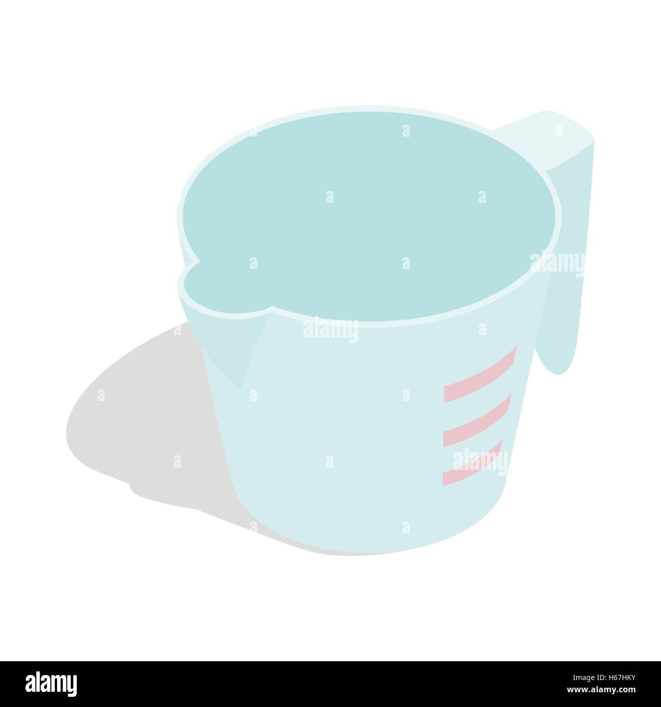 Measuring cup icon, isometric 3d style Stock Vector Image & Art - Alamy
