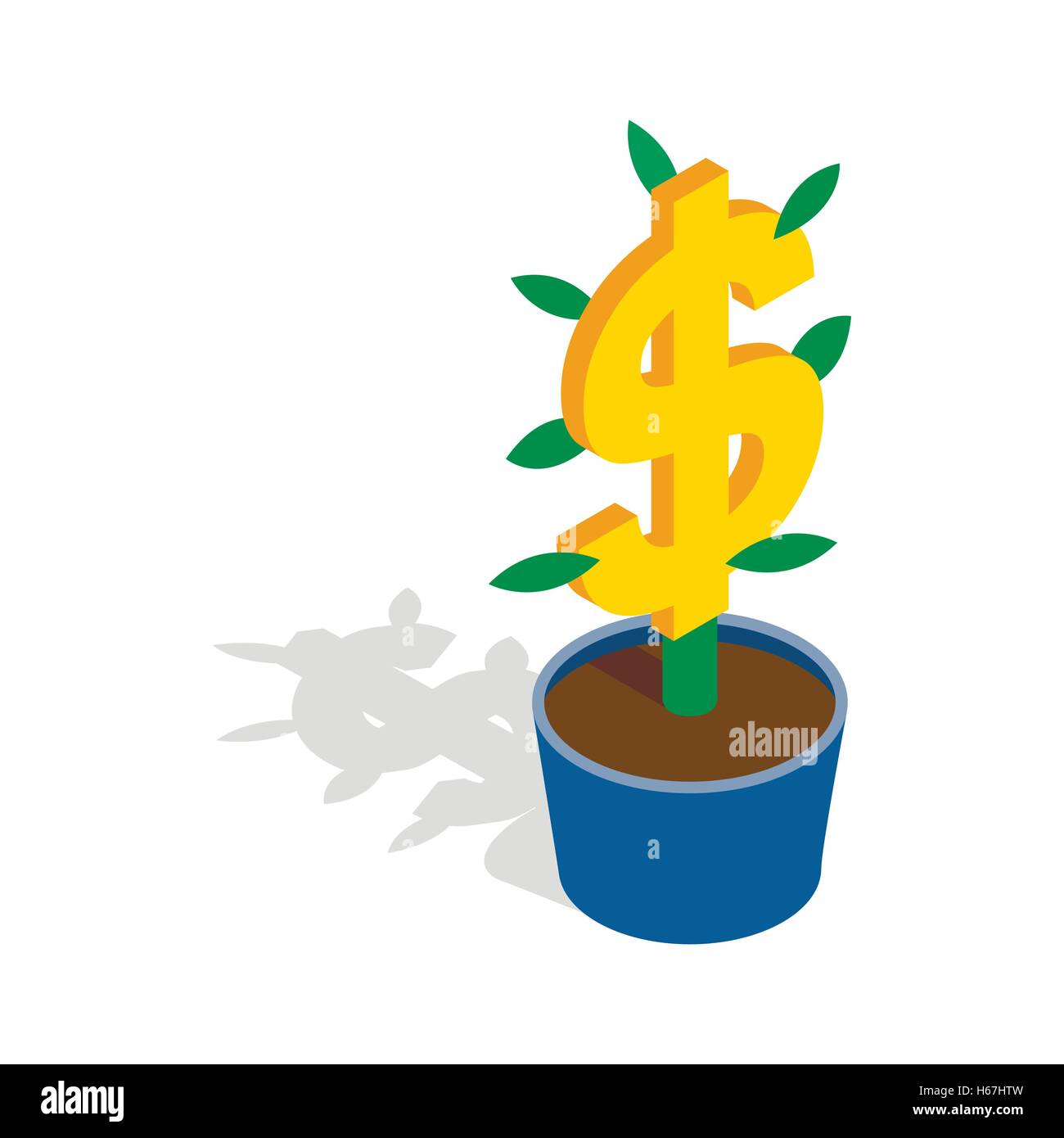 Money tree icon, isometric 3d style Stock Vector Image & Art - Alamy