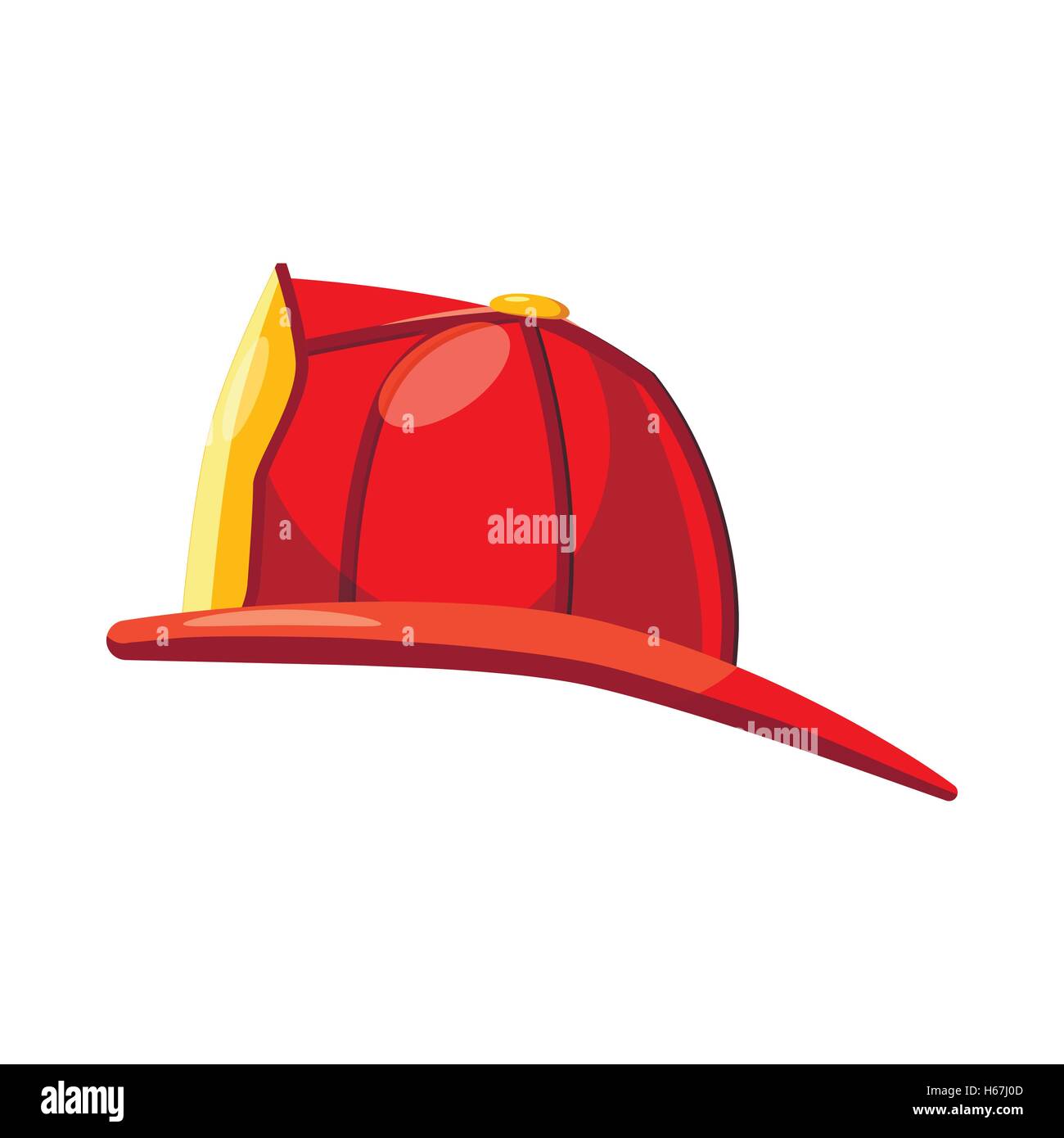 Helmet for a firefighter icon, cartoon style Stock Vector Image & Art ...