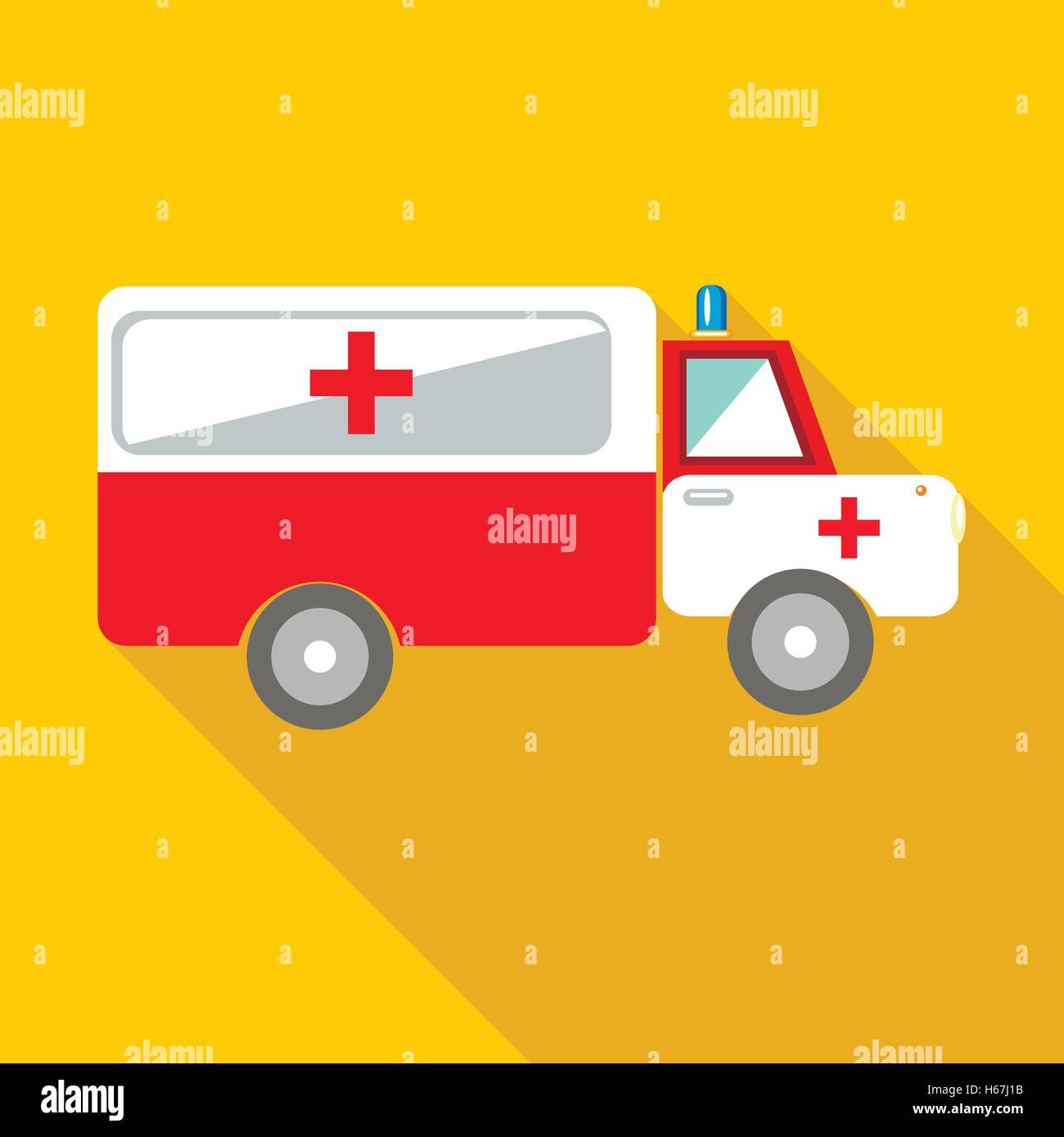 Ambulance car icon, flat style Stock Vector Image & Art - Alamy