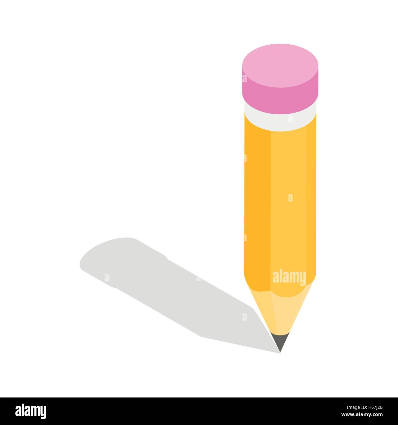 Pencil icon, isometric 3d style Stock Vector Image & Art - Alamy