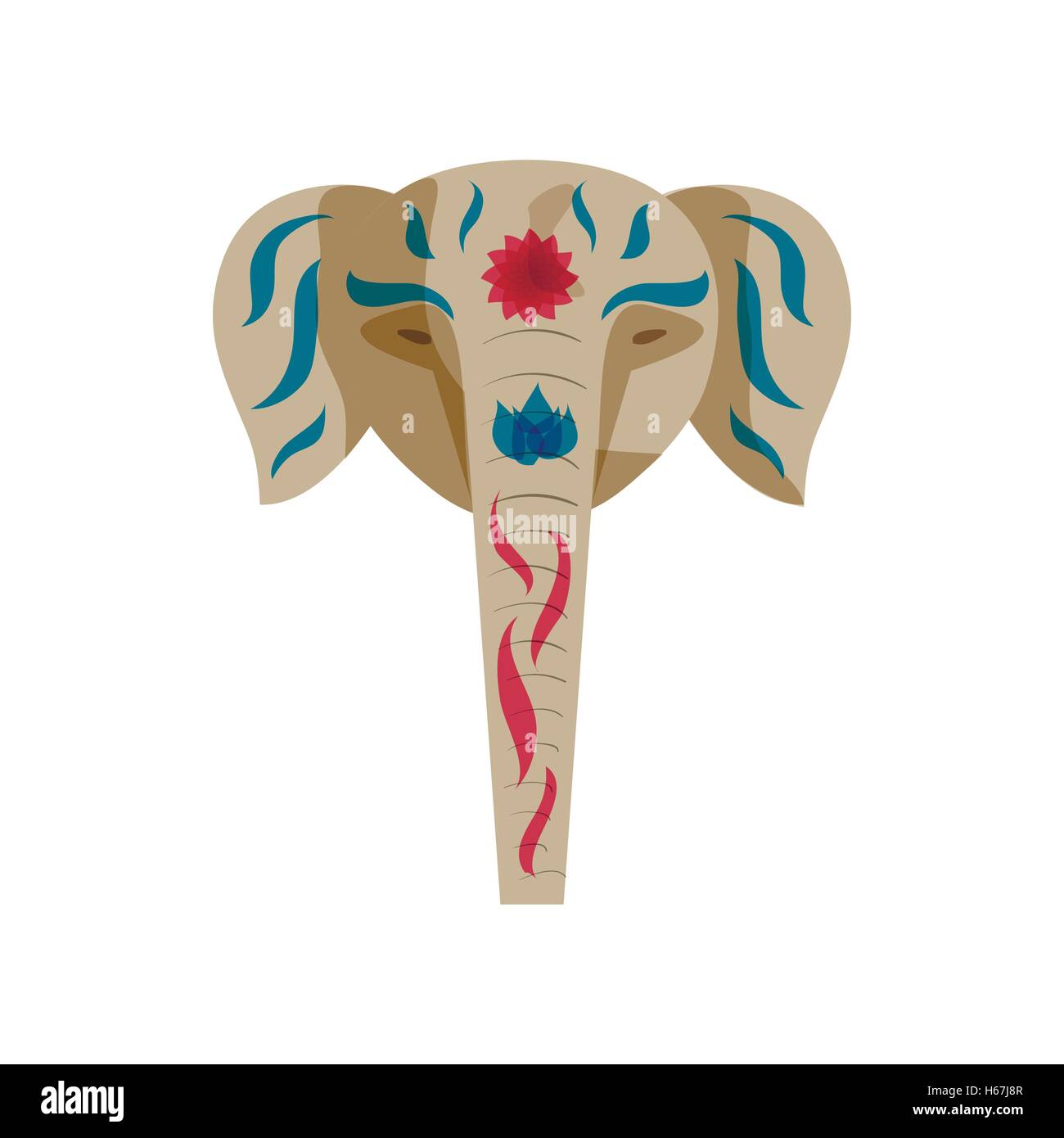 Indian elephant icon, cartoon style Stock Vector Image & Art - Alamy