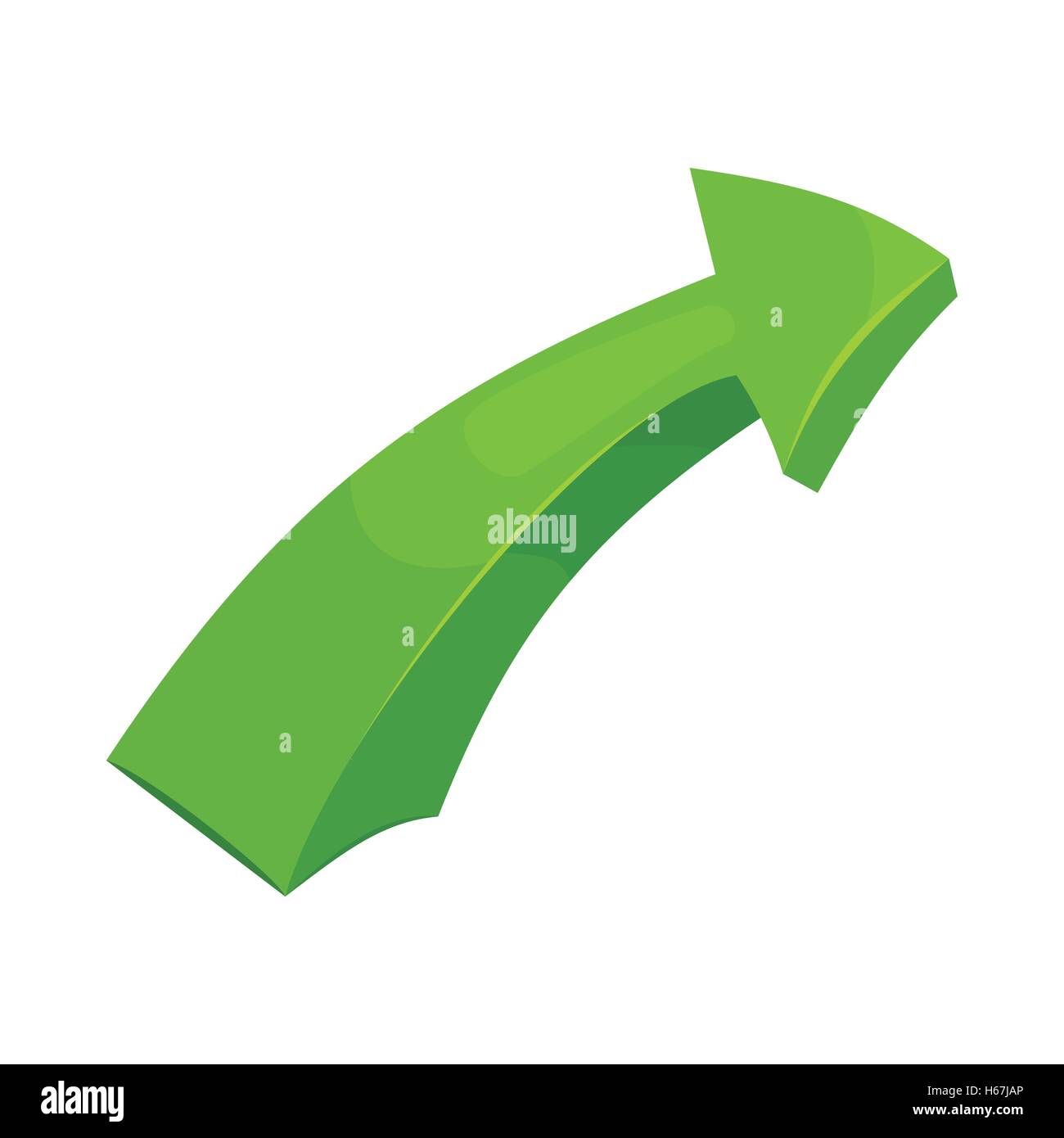 Green right arrow icon, cartoon style Stock Vector Image & Art - Alamy