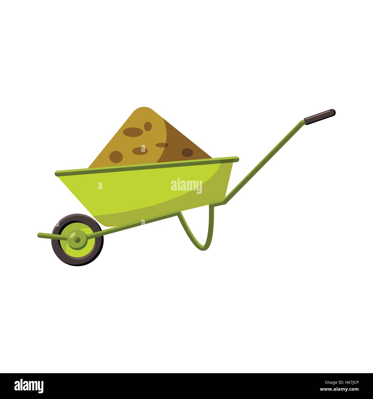 Garden wheelbarrow icon, cartoon style Stock Vector Image & Art - Alamy