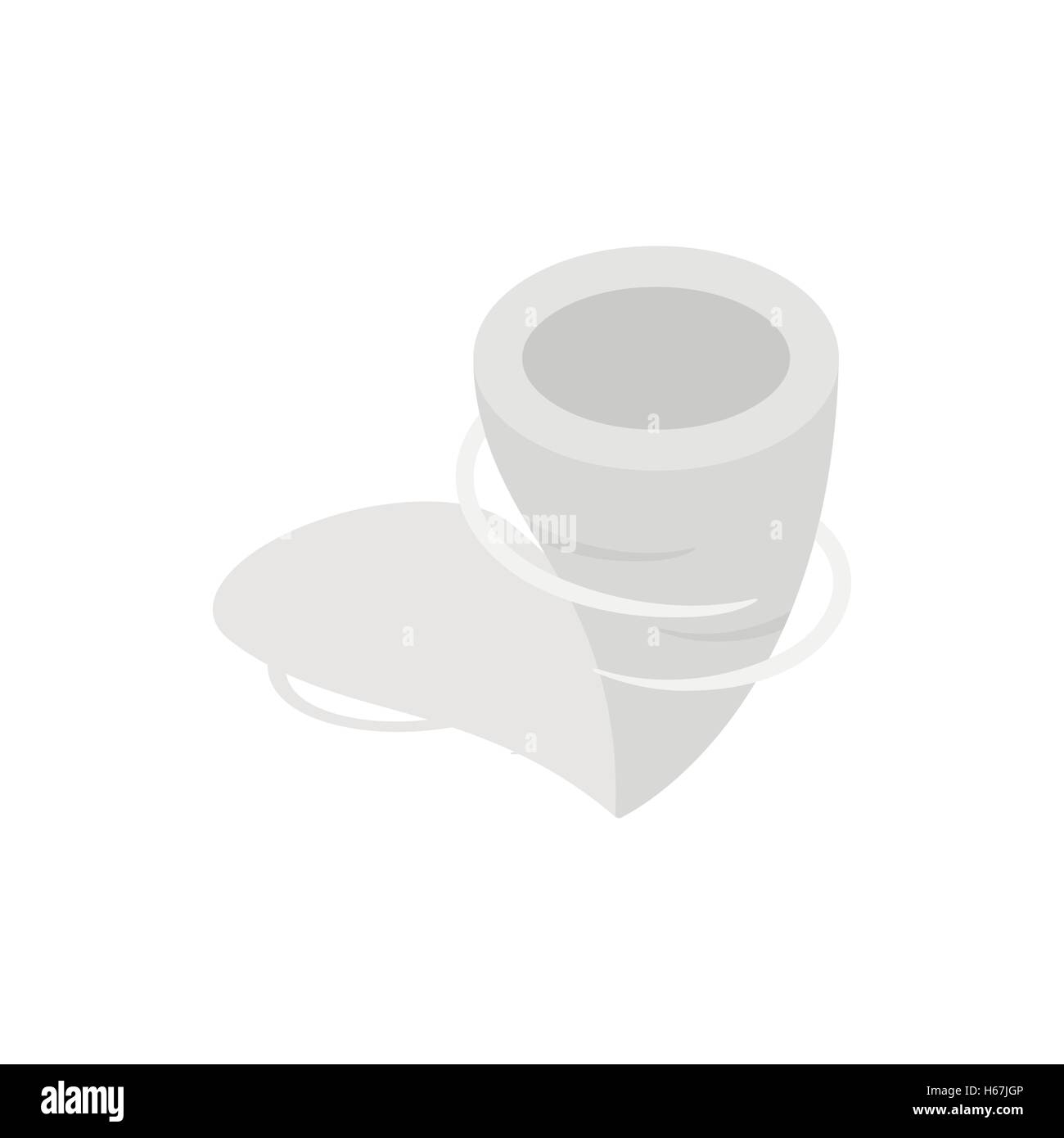 Tornado icon in isometric 3d style Stock Vector Image & Art - Alamy