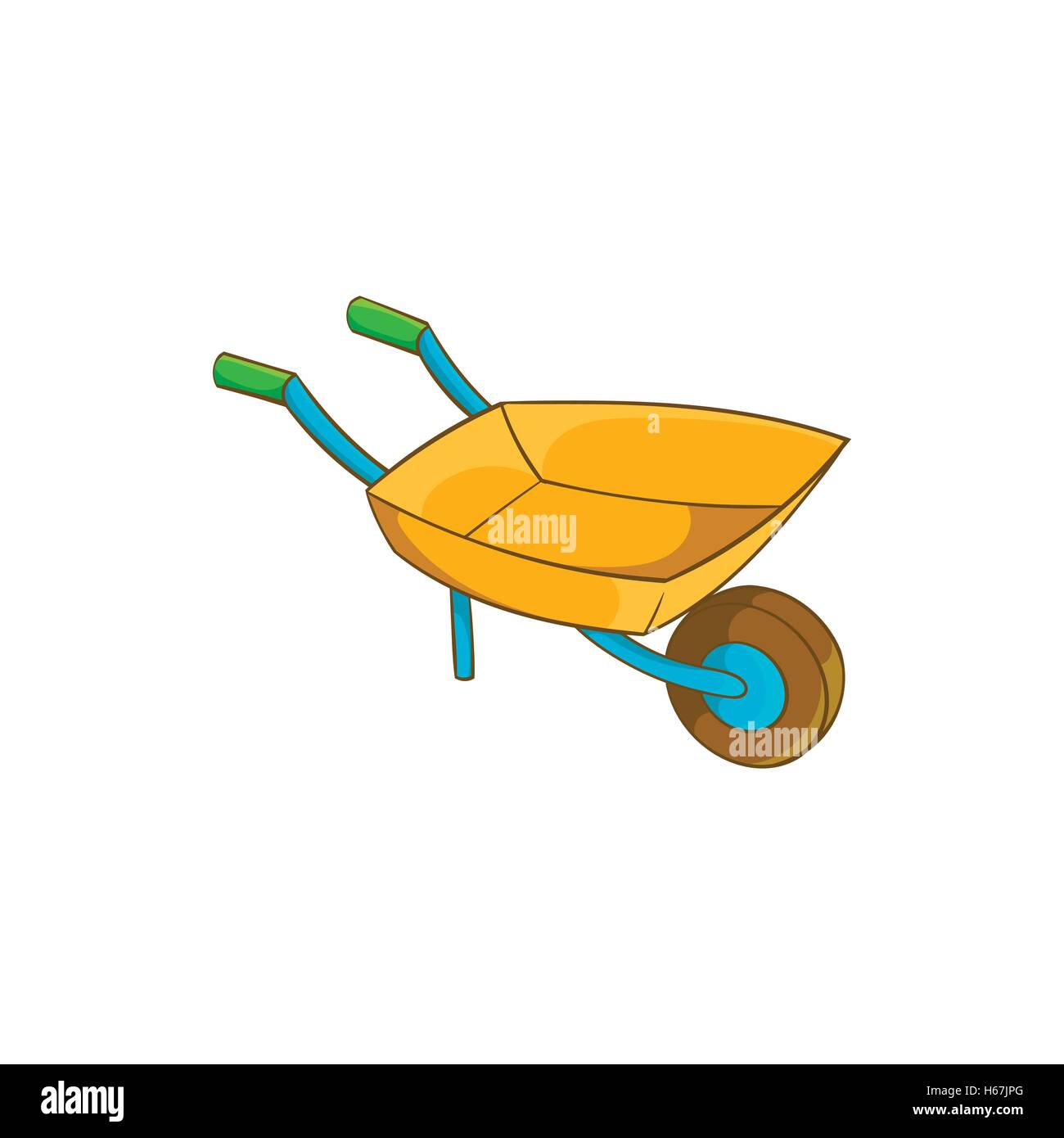 Garden wheelbarrow icon, cartoon style Stock Vector Image & Art - Alamy