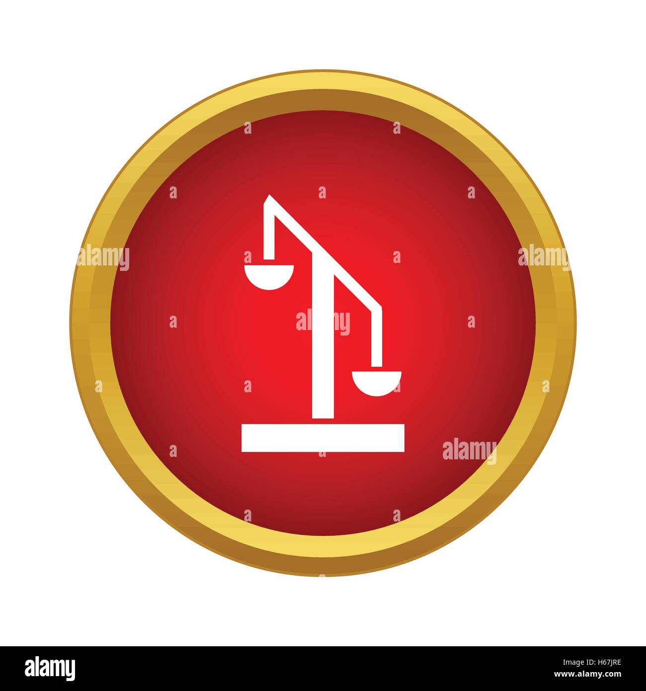 Scale of justice icon in simple style Stock Vector Image & Art Alamy