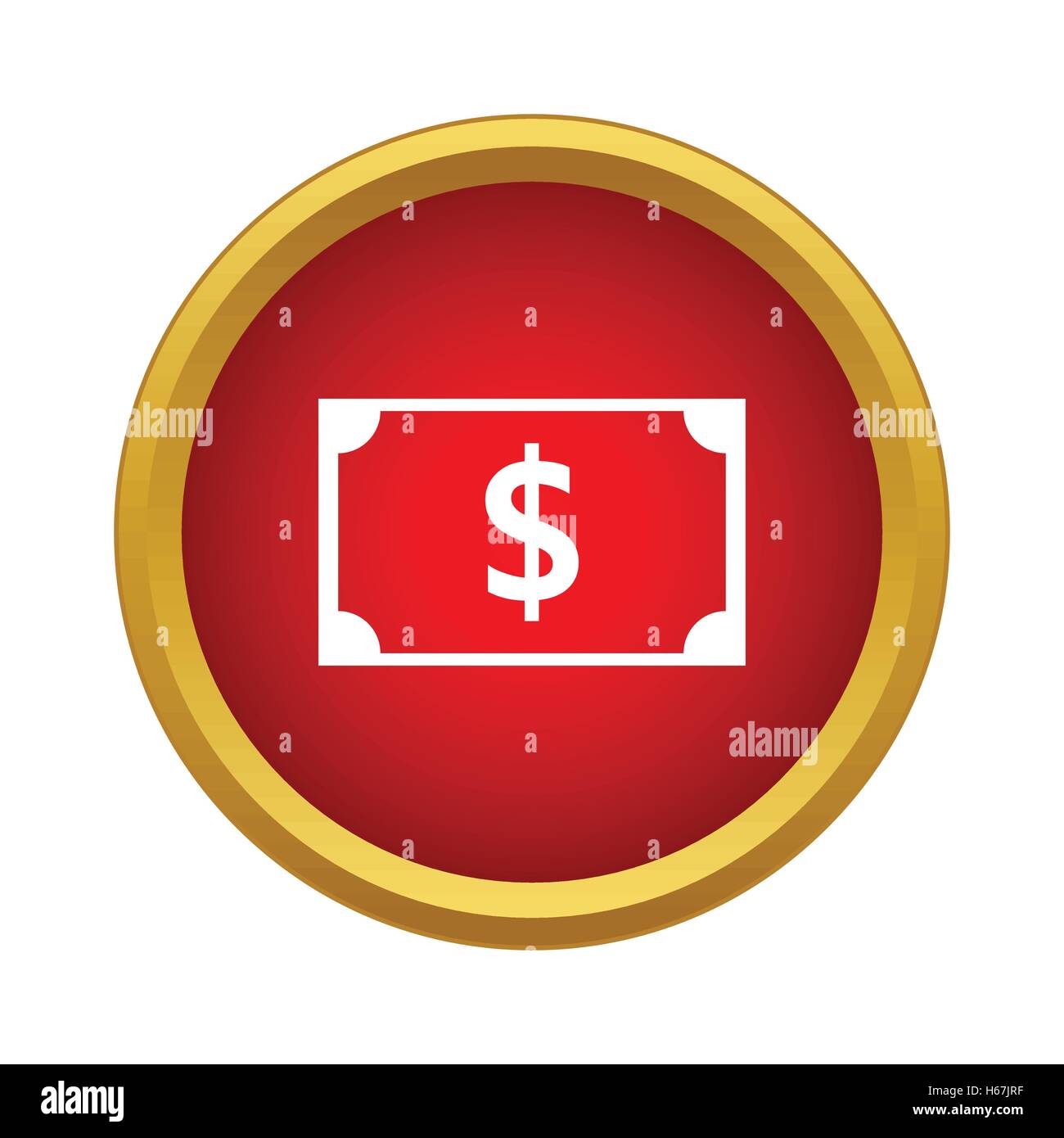 Dollar banknote icon in simple style Stock Vector Image & Art - Alamy