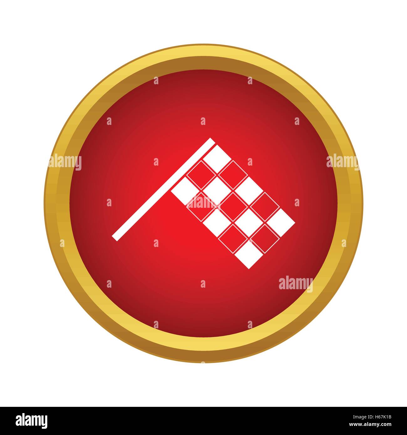 Racing flag icon, simple style Stock Vector Image & Art Alamy