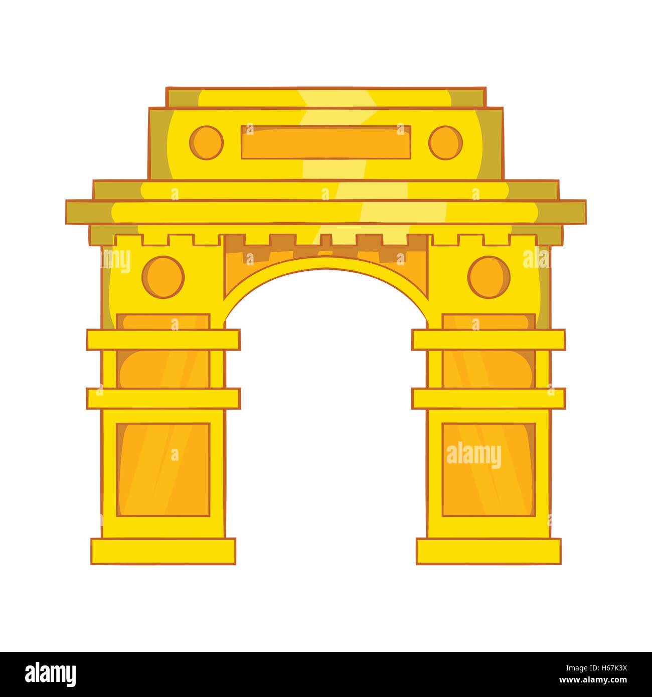 India Gate, New Delhi icon, cartoon style Stock Vector Image & Art - Alamy