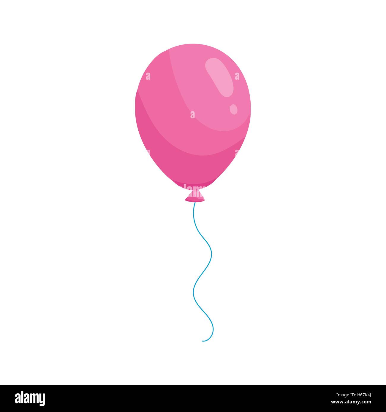 Pink balloon icon in cartoon style Stock Vector Image & Art - Alamy