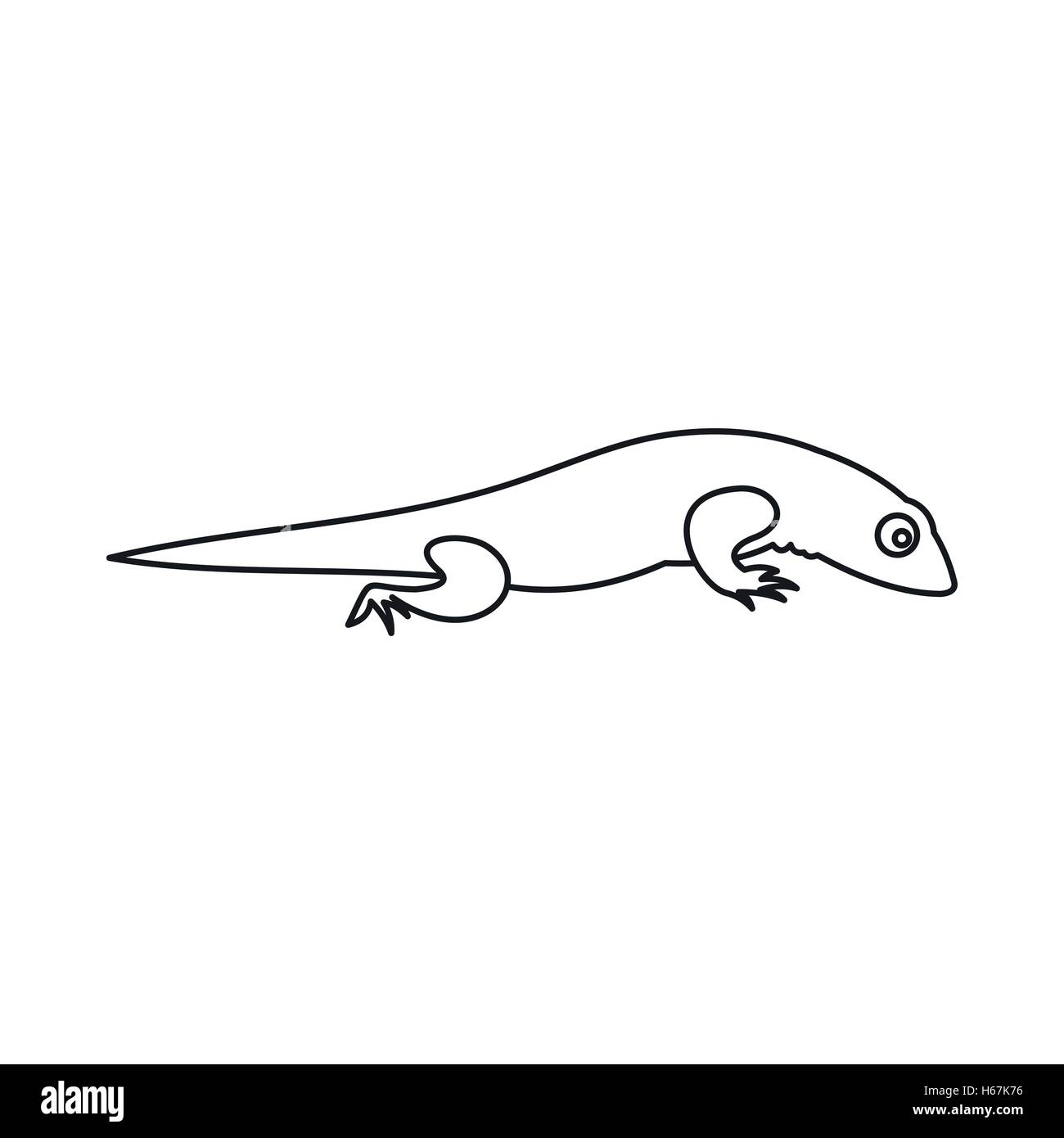 Lizard icon, outline style Stock Vector Image & Art - Alamy