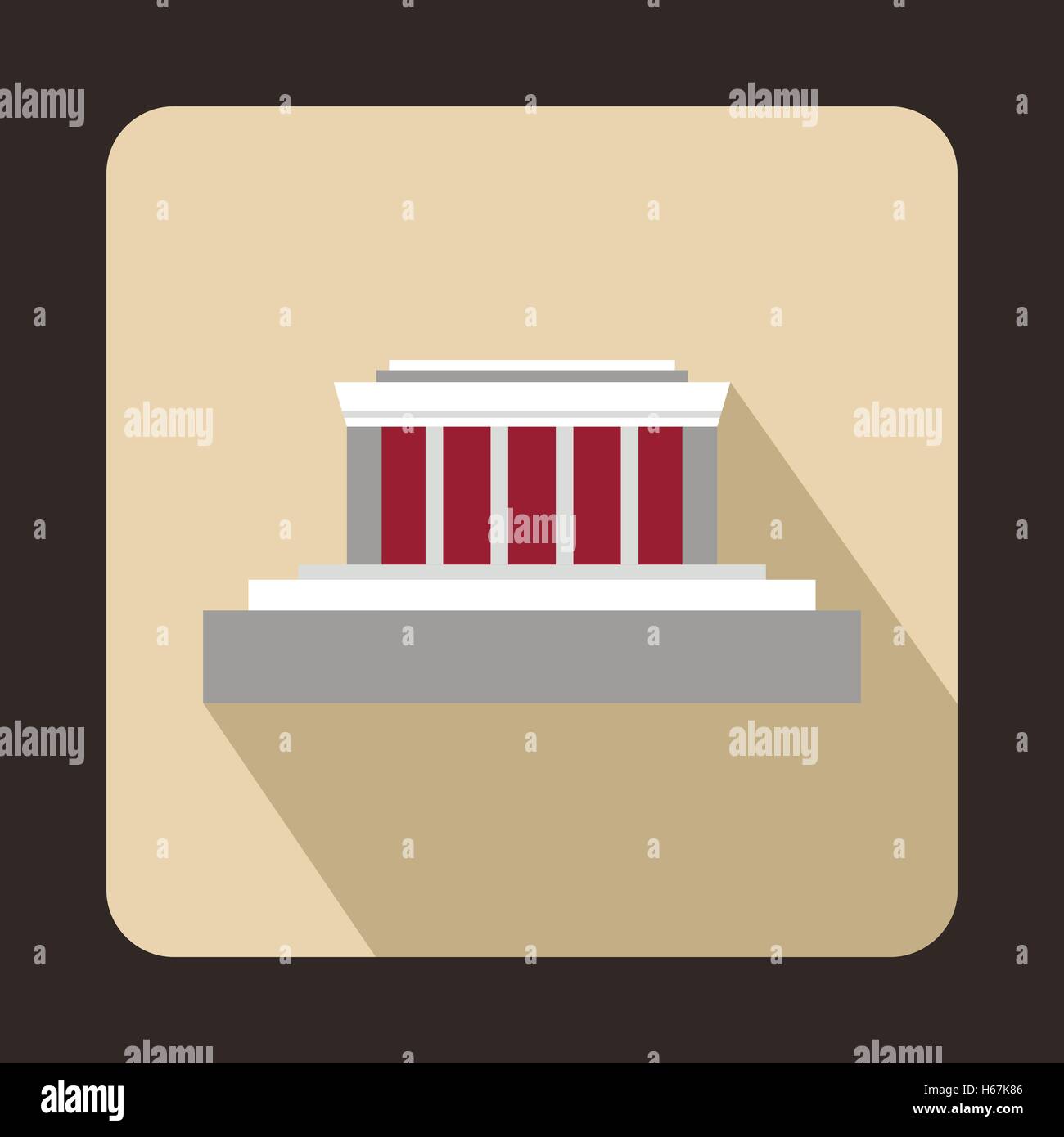 Building icon, flat style Stock Vector Image & Art - Alamy