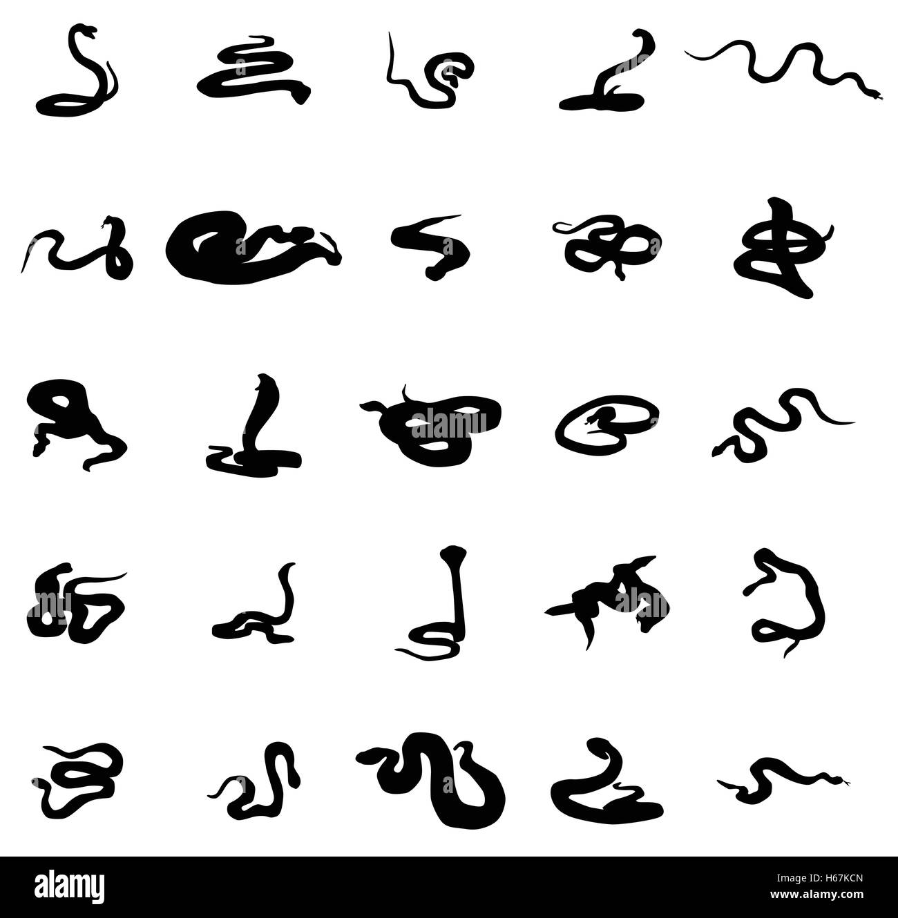 Large python snake Stock Vector Images - Alamy