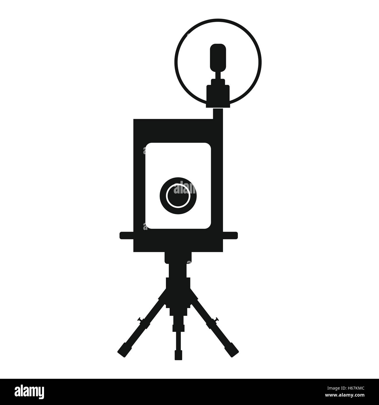 Retro camera black icon Stock Vector Image & Art - Alamy