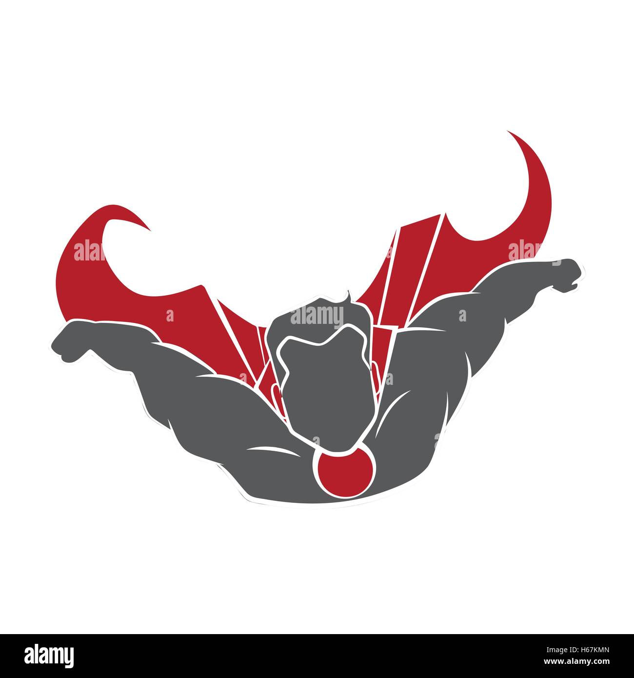Superhero flies forward Stock Vector Image & Art - Alamy