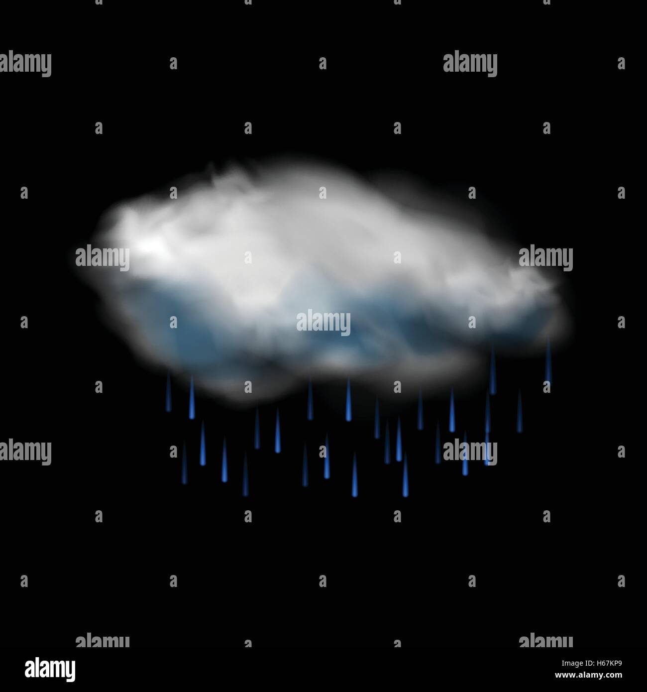 Cloud and rain icon Stock Vector Image & Art - Alamy